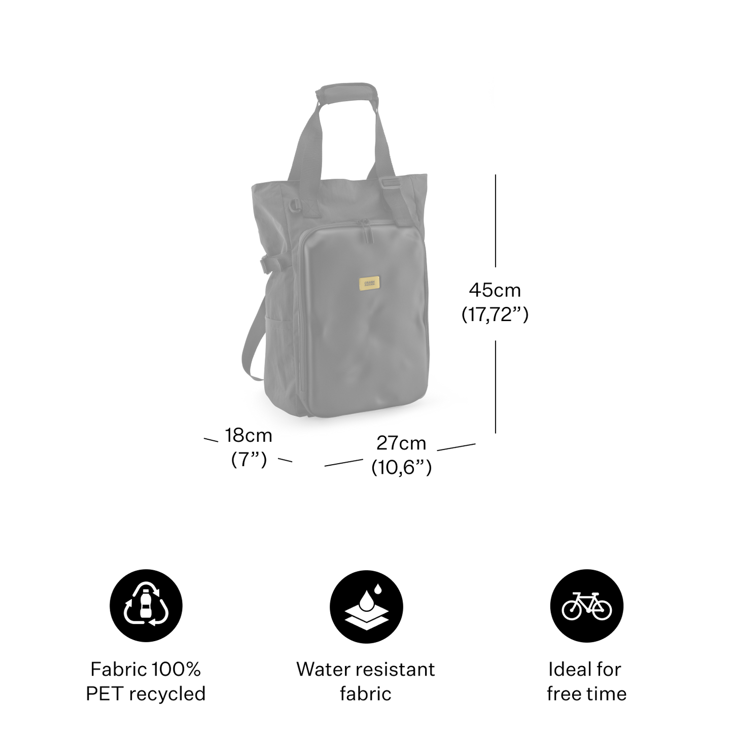 BAGAGES CRASH SAC À DOS CNC