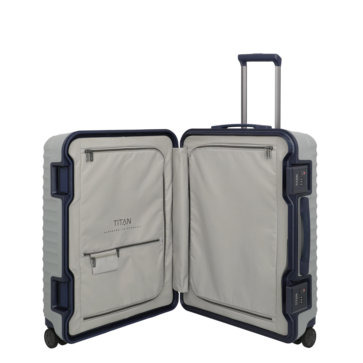 LITRON Valise Trolley FRAME M Rigide en Polycarbonate Léger avec Serrure TSA Monobloc - Bagage soute 84L