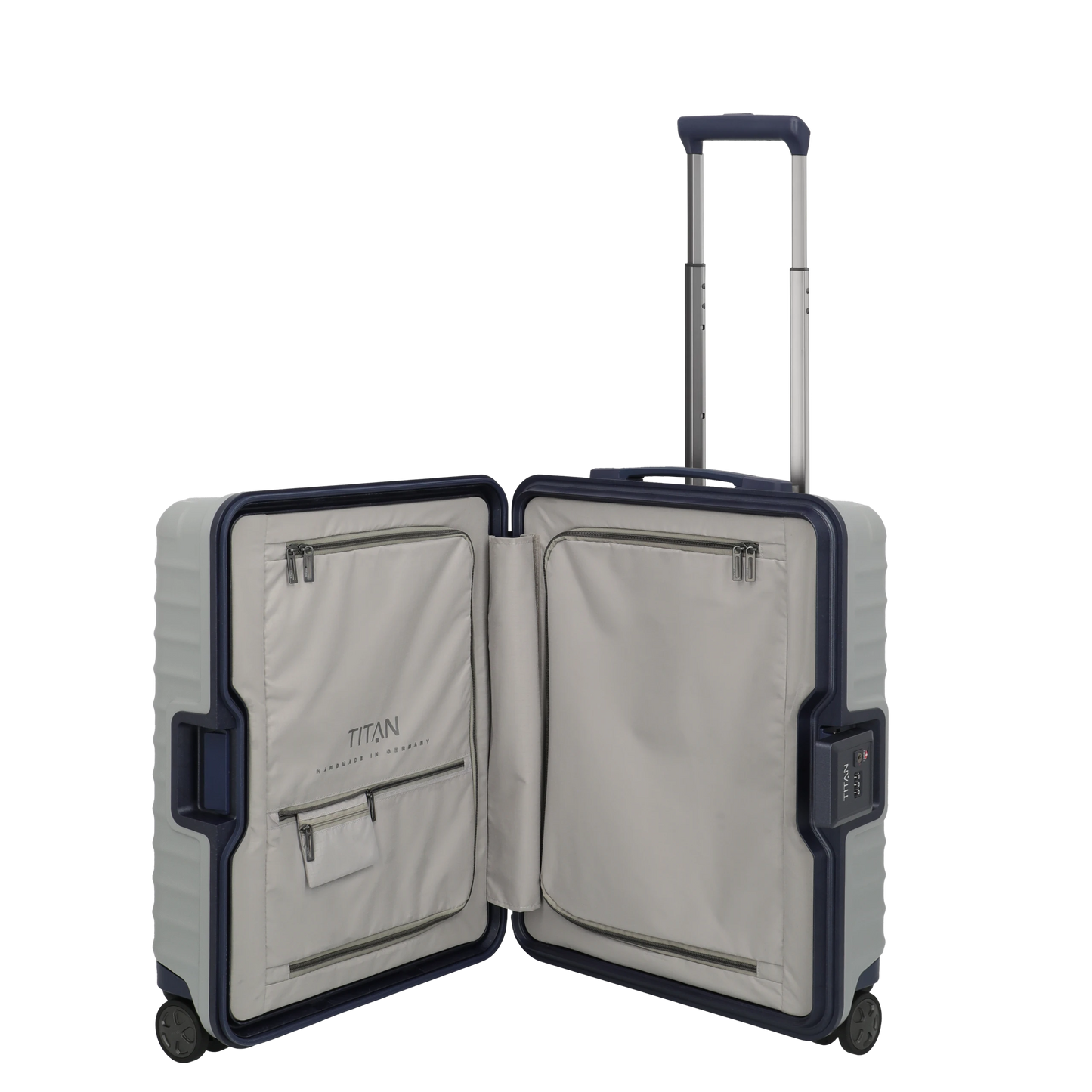 Lightweight Hand Luggage LITRON Trolley FRAME S - Polycarbonate with TSA Monobloc Lock
