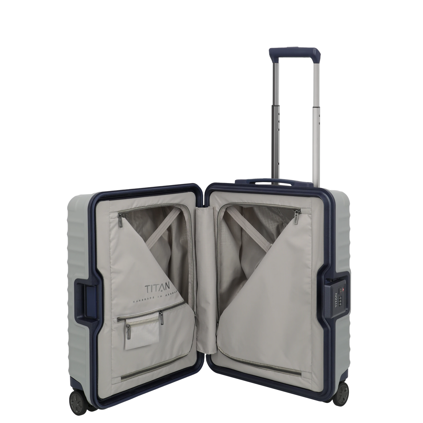 Lightweight Hand Luggage LITRON Trolley FRAME S - Polycarbonate with TSA Monobloc Lock
