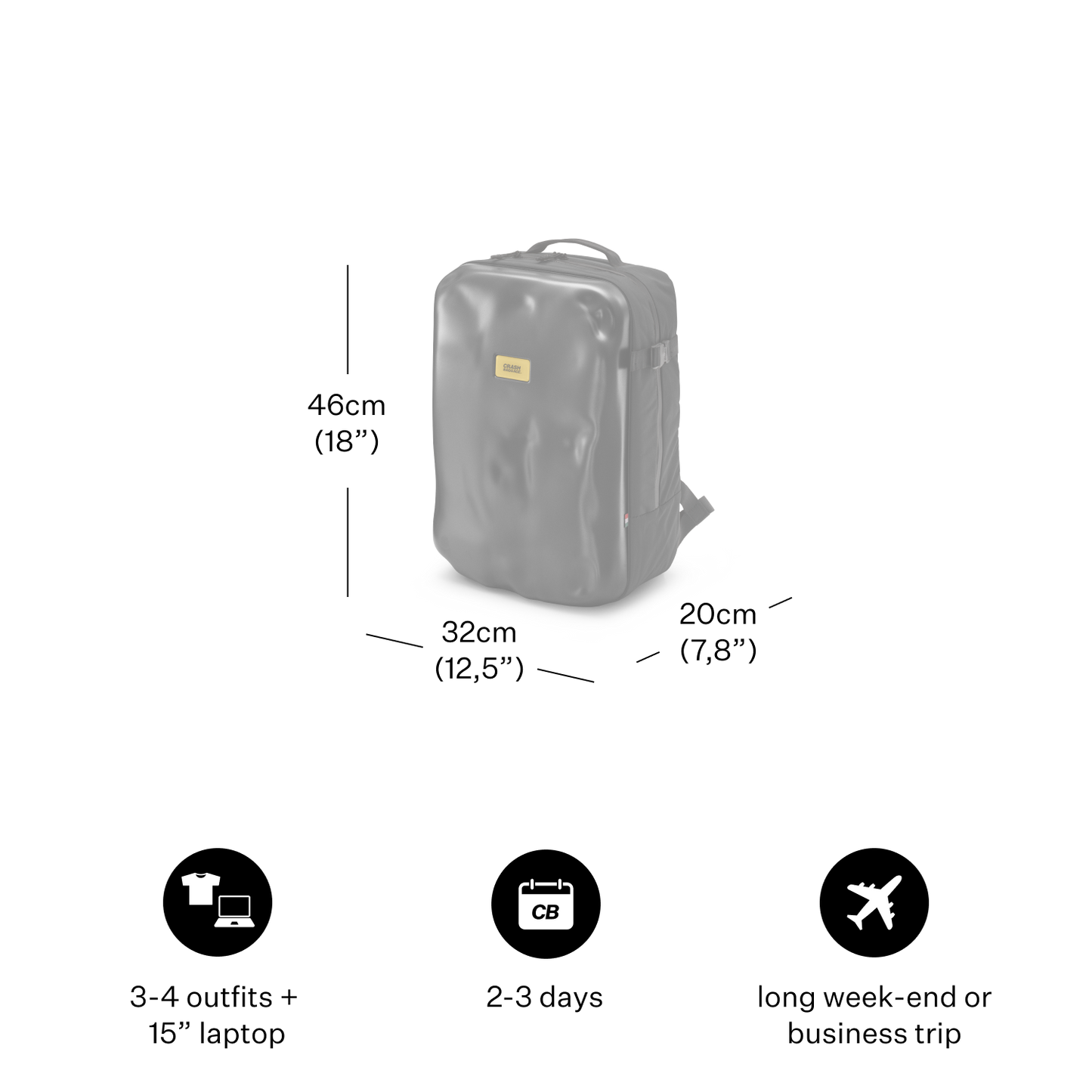 Sac à dos ICONIC BACKPACK CRASH BAGGAGE