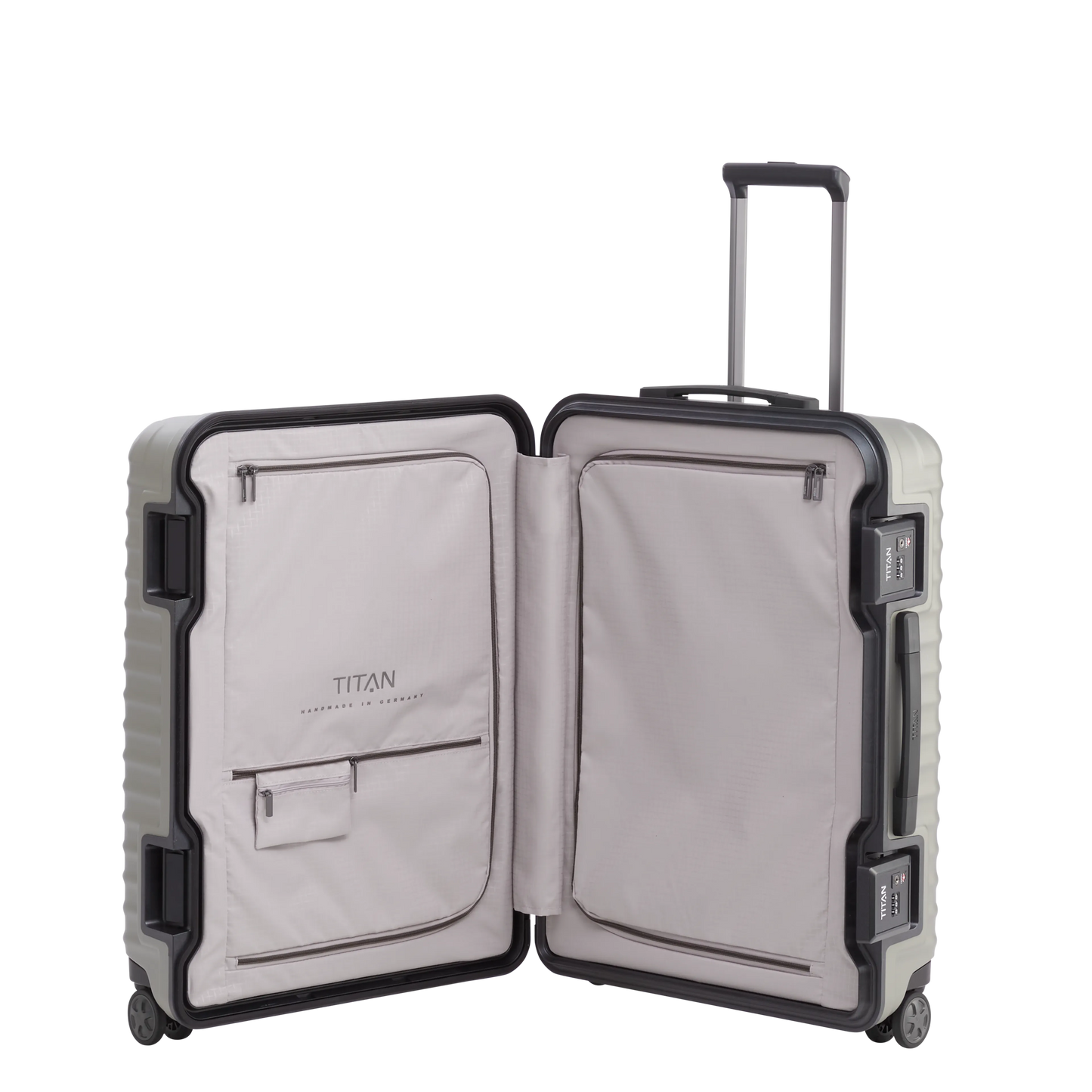 LITRON Valise Trolley FRAME M Rigide en Polycarbonate Léger avec Serrure TSA Monobloc - Bagage soute 84L