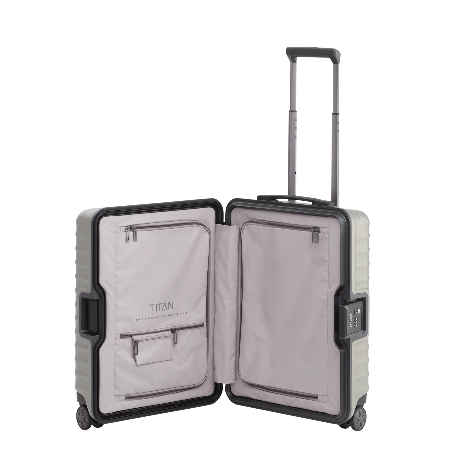 Lightweight Hand Luggage LITRON Trolley FRAME S - Polycarbonate with TSA Monobloc Lock
