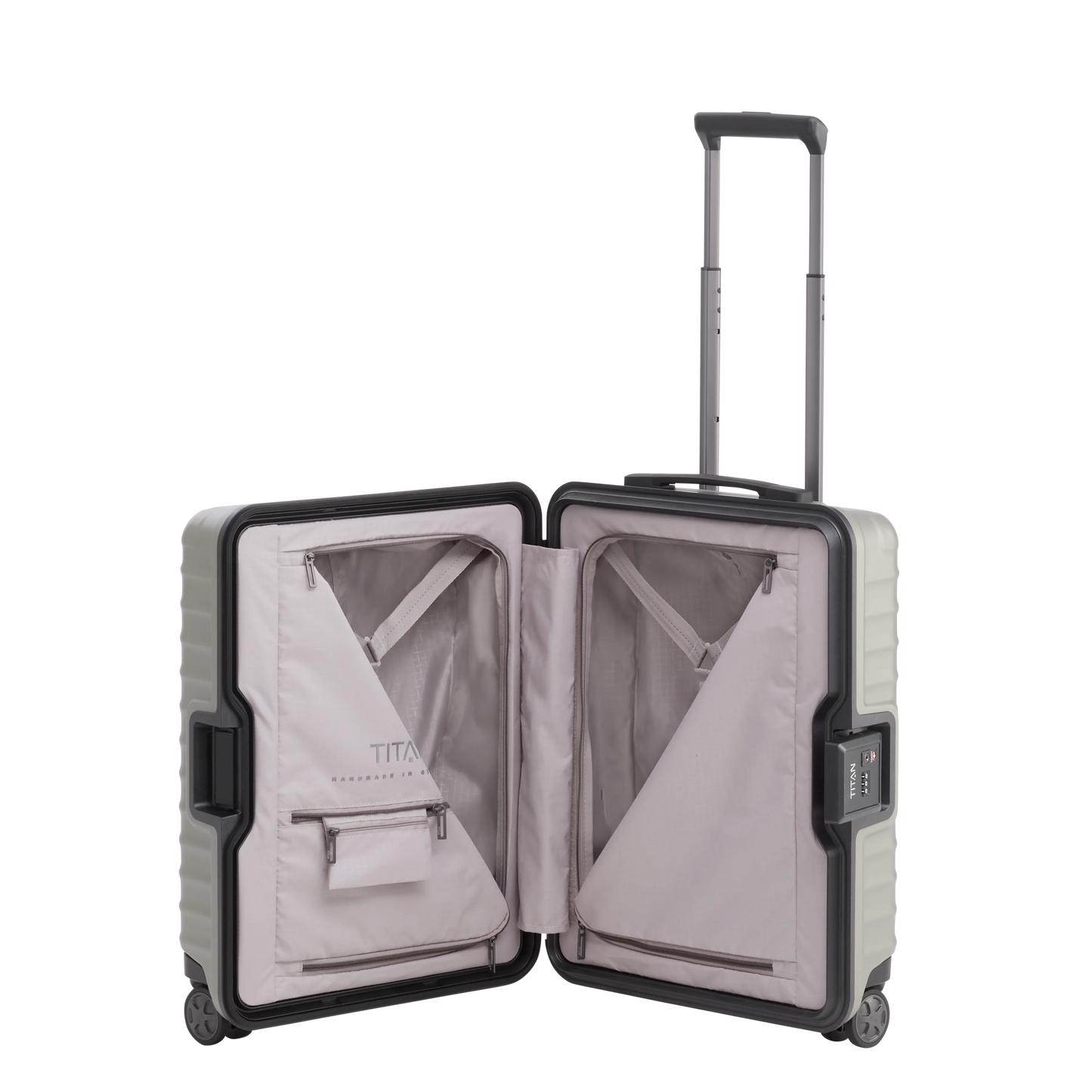 Lightweight Hand Luggage LITRON Trolley FRAME S - Polycarbonate with TSA Monobloc Lock