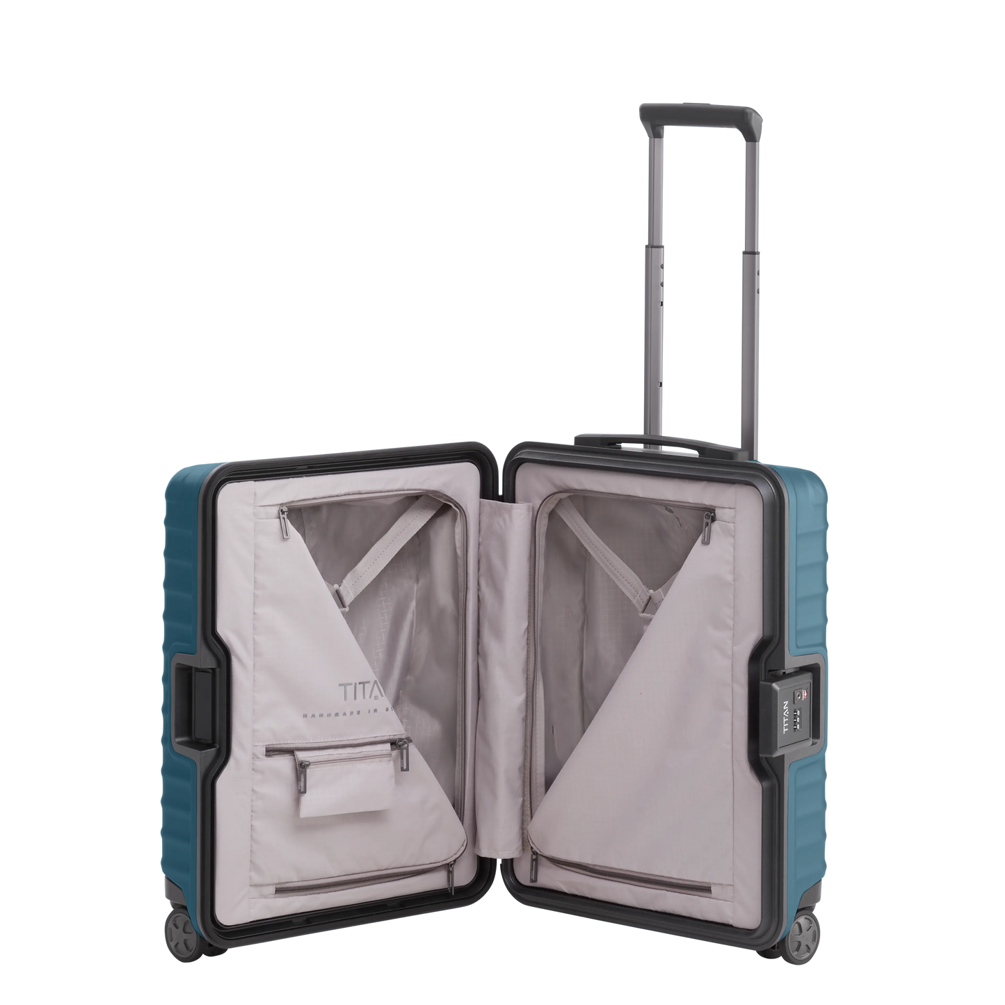 Lightweight Hand Luggage LITRON Trolley FRAME S - Polycarbonate with TSA Monobloc Lock