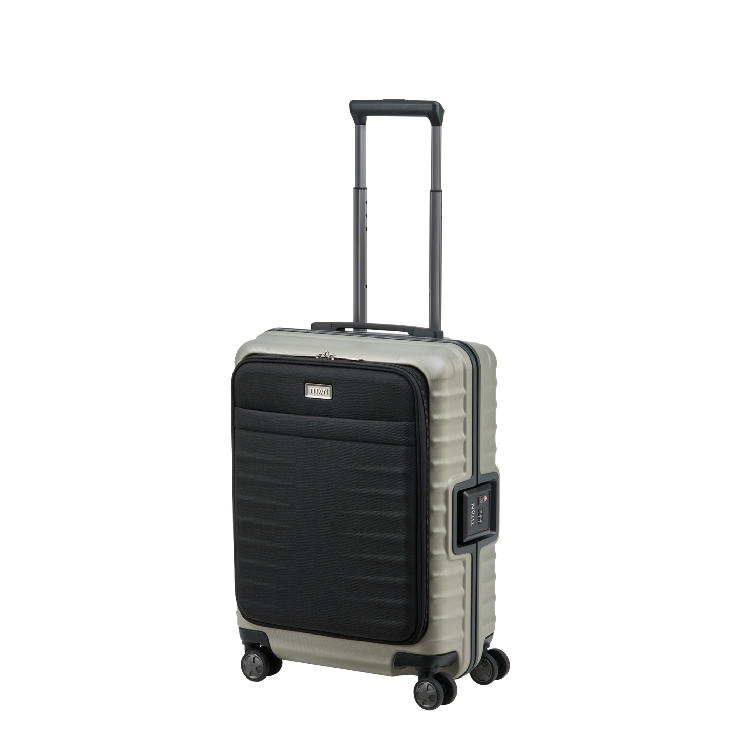 LITRON Trolley S Lightweight Hand Luggage with FRONT POCKET - Polycarbonate with TSA lock