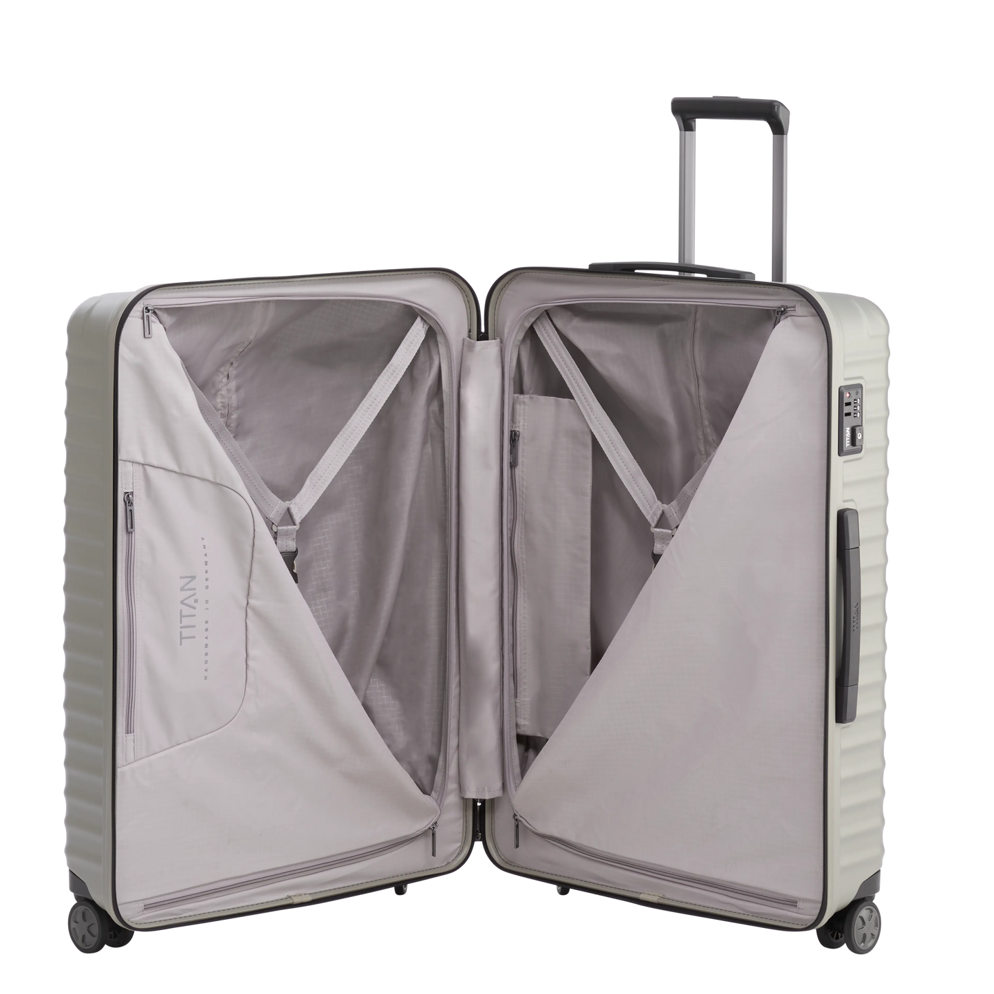 LITRON Trolley L Hard Shell Suitcase in Lightweight Polycarbonate with TSA Lock - Large 100L Hold Luggage