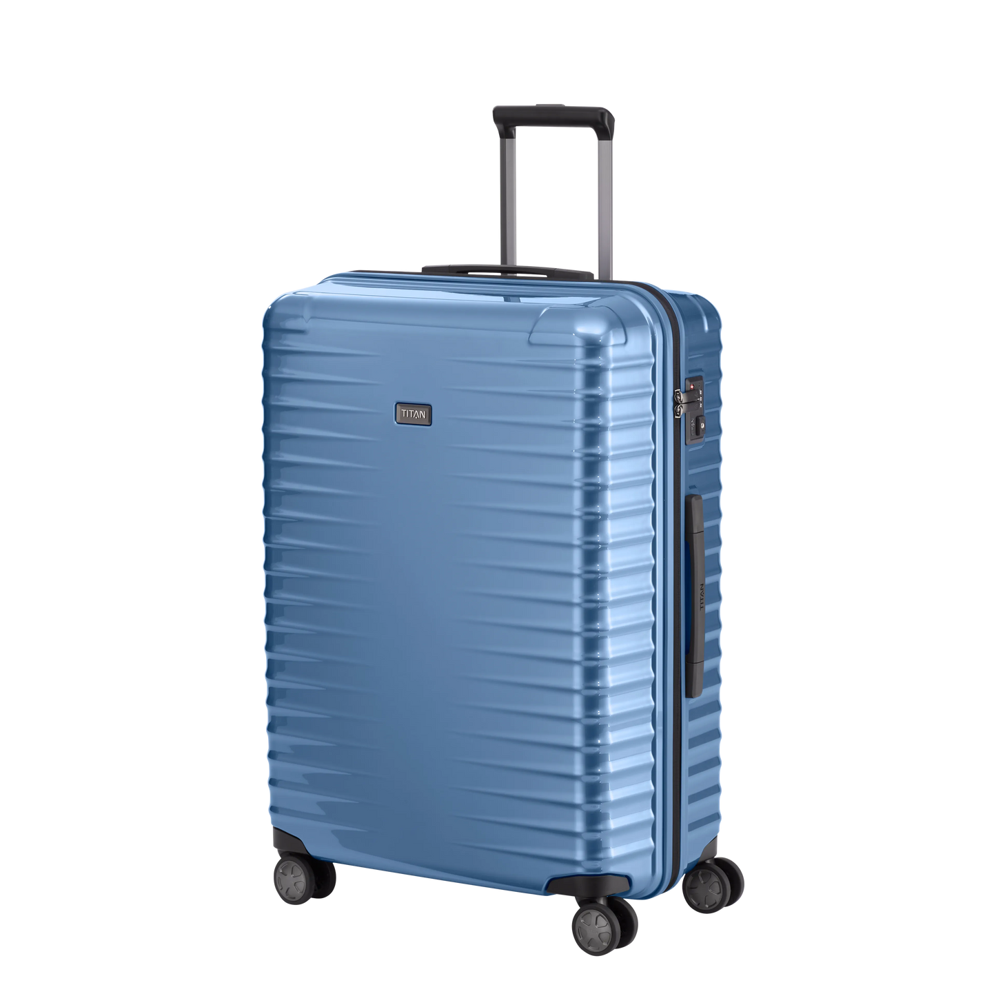 LITRON Trolley L Hard Shell Suitcase in Lightweight Polycarbonate with TSA Lock - Large 100L Hold Luggage