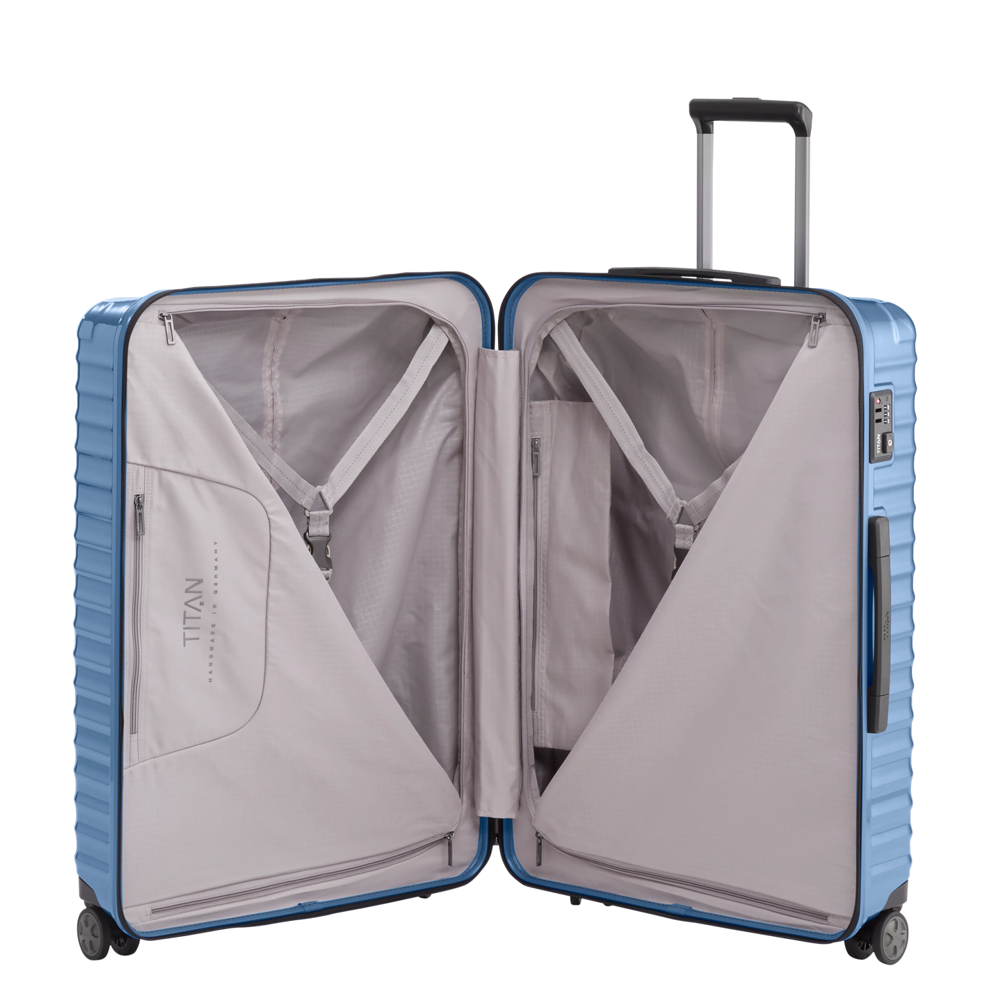 LITRON Trolley L Hard Shell Suitcase in Lightweight Polycarbonate with TSA Lock - Large 100L Hold Luggage