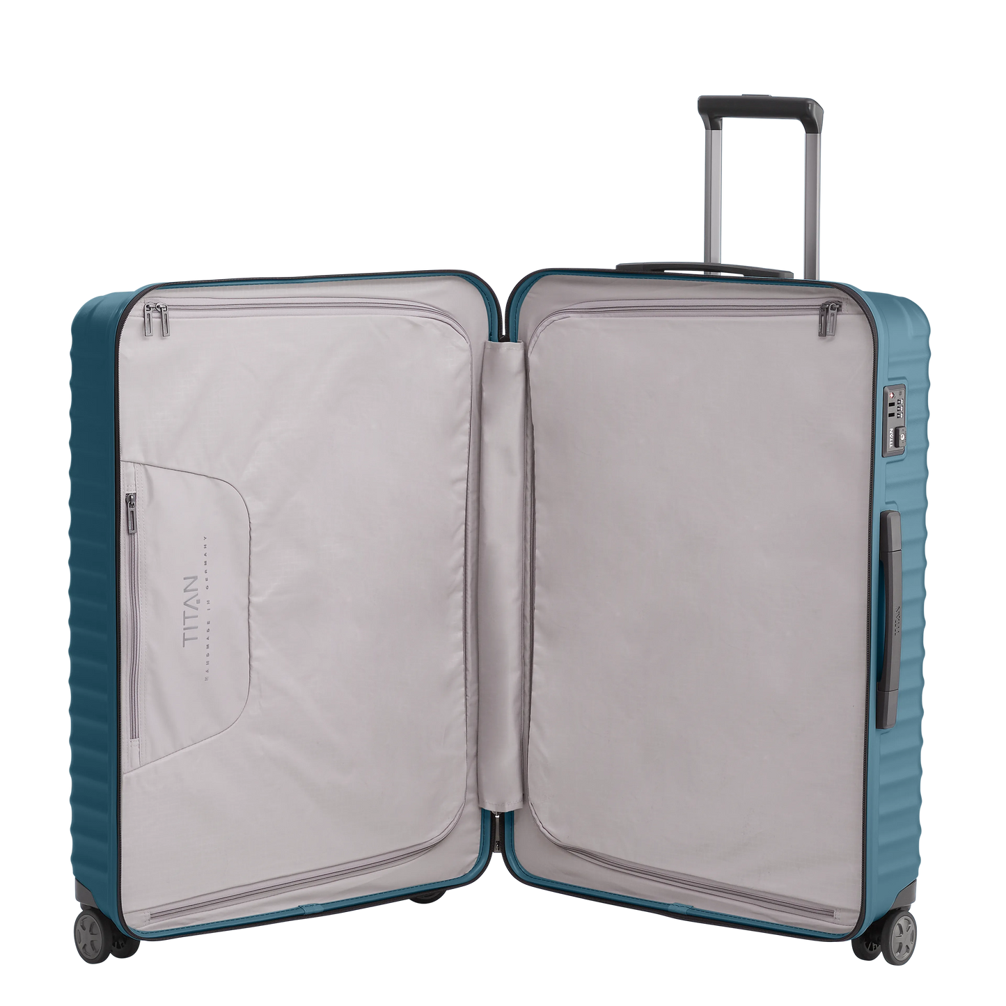 LITRON Trolley L Hard Shell Suitcase in Lightweight Polycarbonate with TSA Lock - Large 100L Hold Luggage