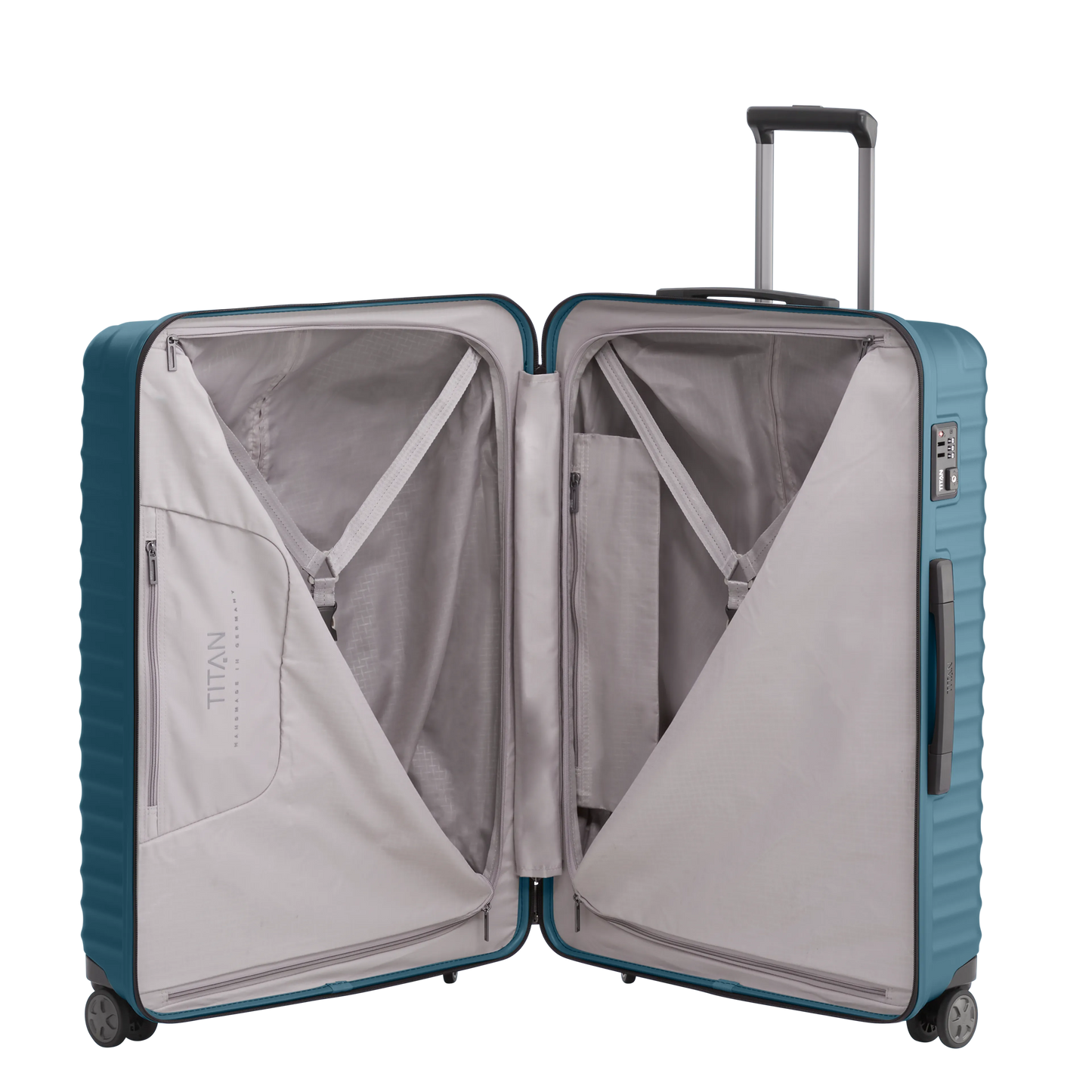 LITRON Trolley L Hard Shell Suitcase in Lightweight Polycarbonate with TSA Lock - Large 100L Hold Luggage
