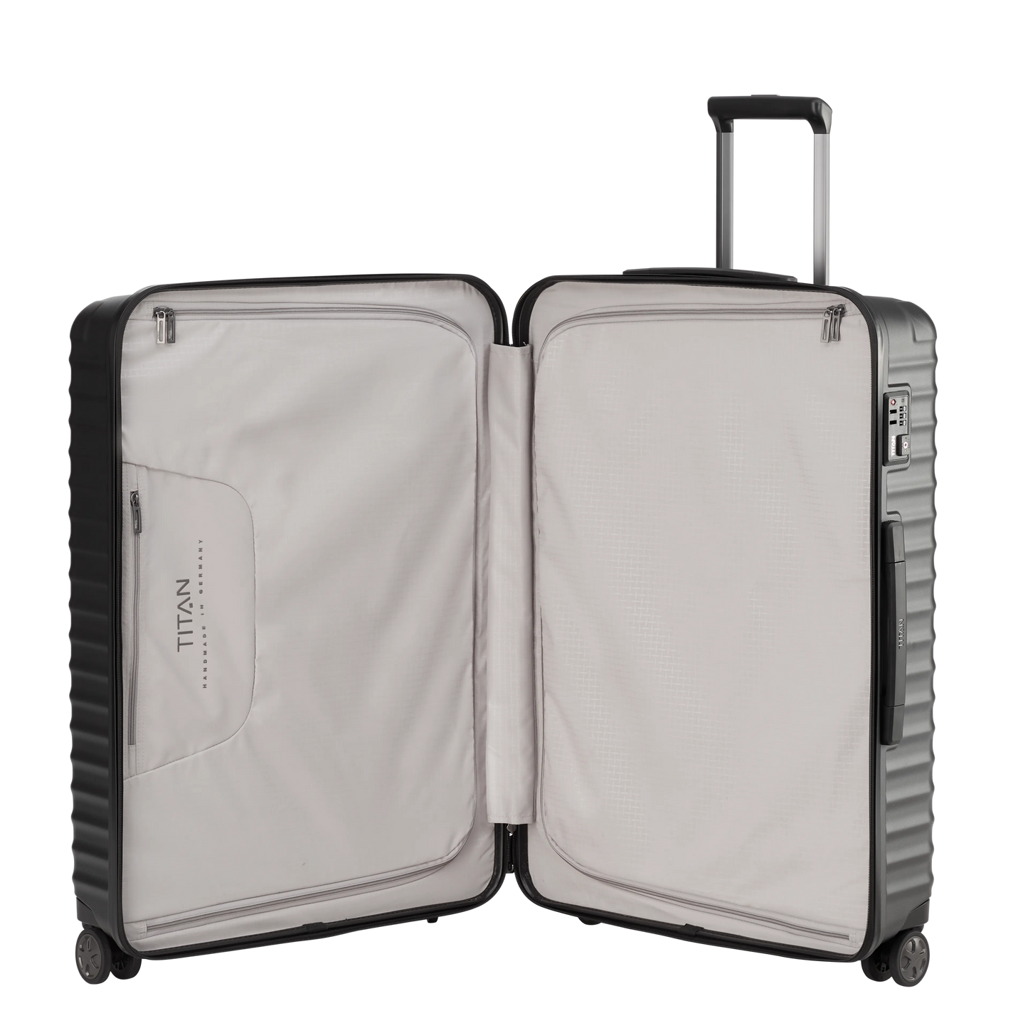 LITRON Trolley L Hard Shell Suitcase in Lightweight Polycarbonate with TSA Lock - Large 100L Hold Luggage