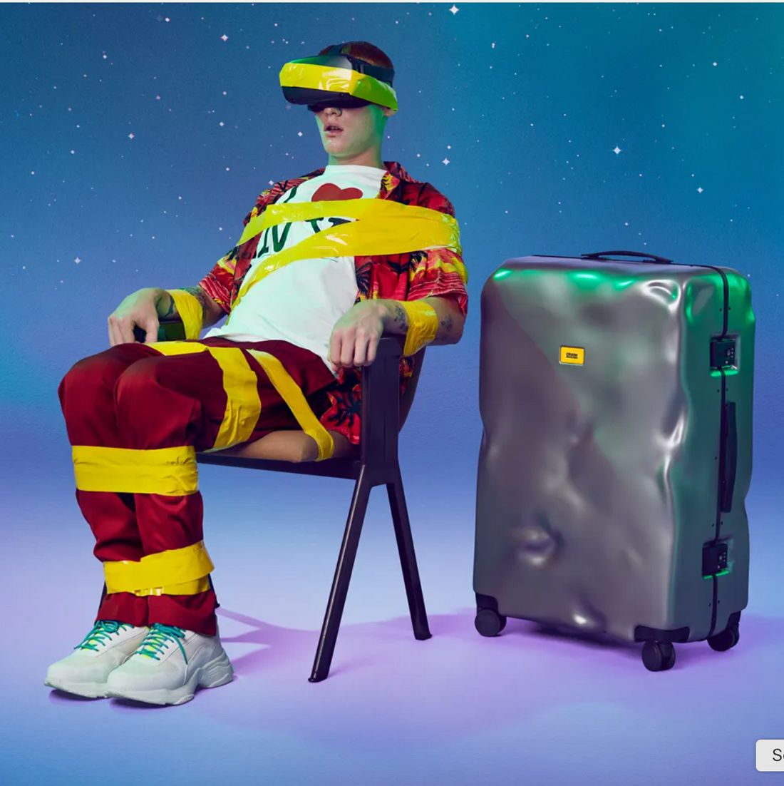 CRASH BAGGAGE VALIGIA MODERNA AMMACCATA DESIGN