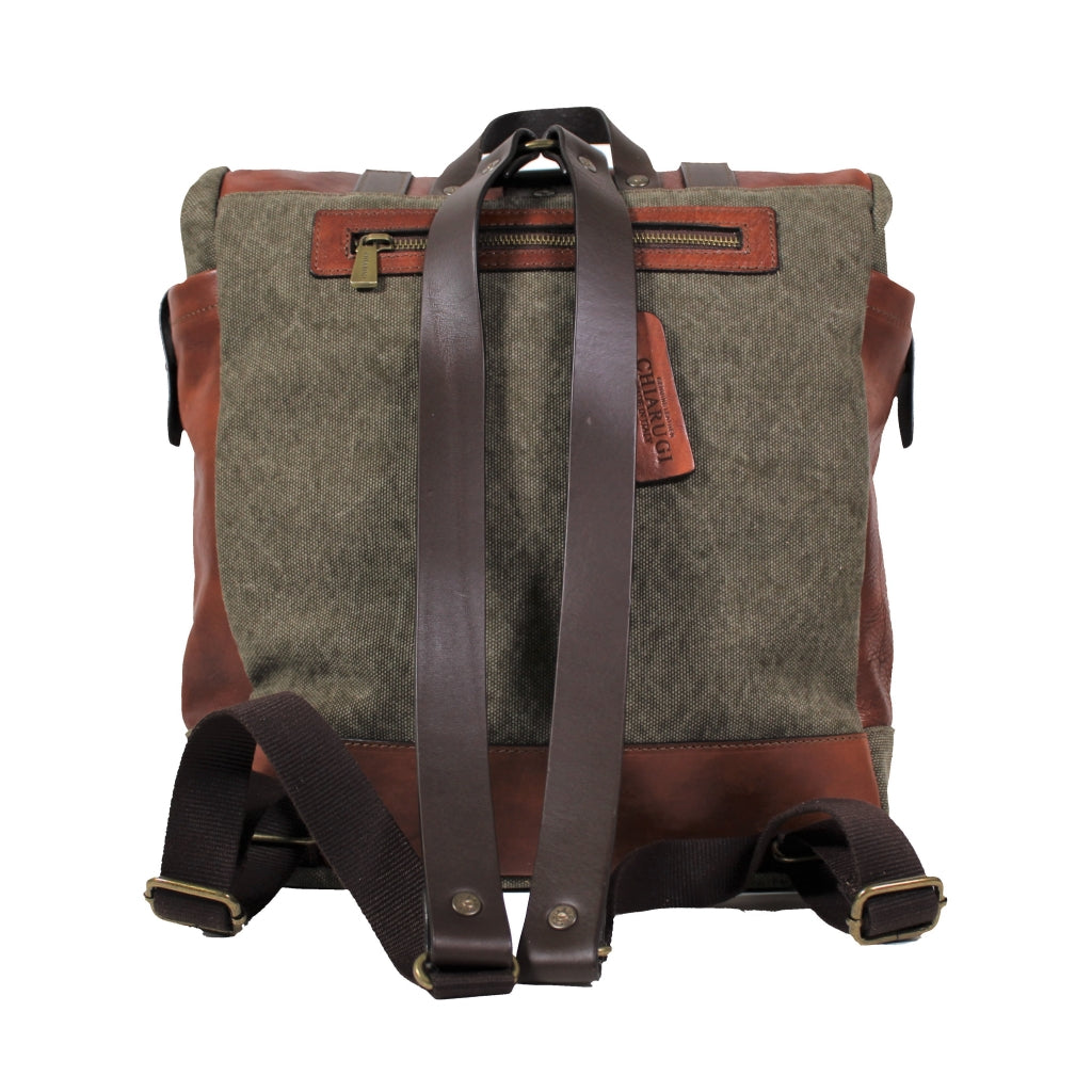 Men's backpack laptop holder LEATHER Chiarugi