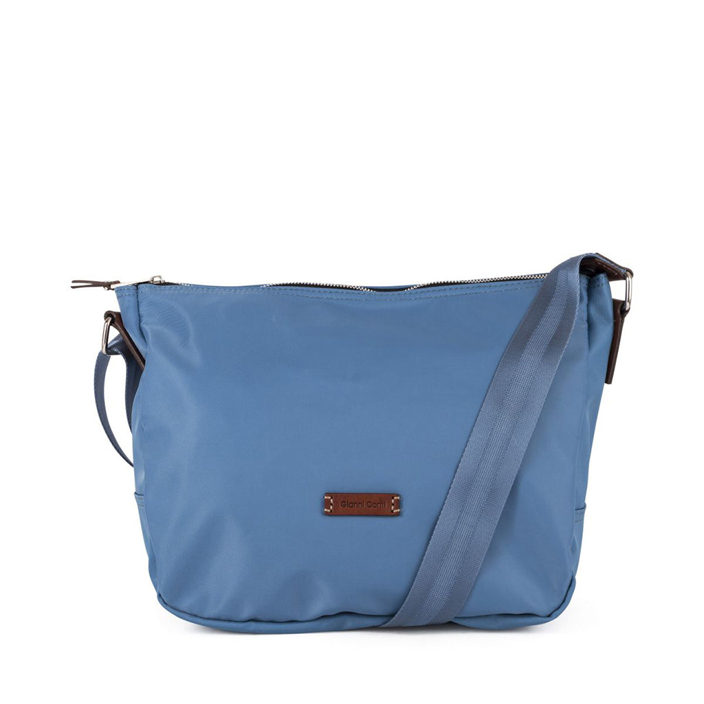 Leather and nylon bag
