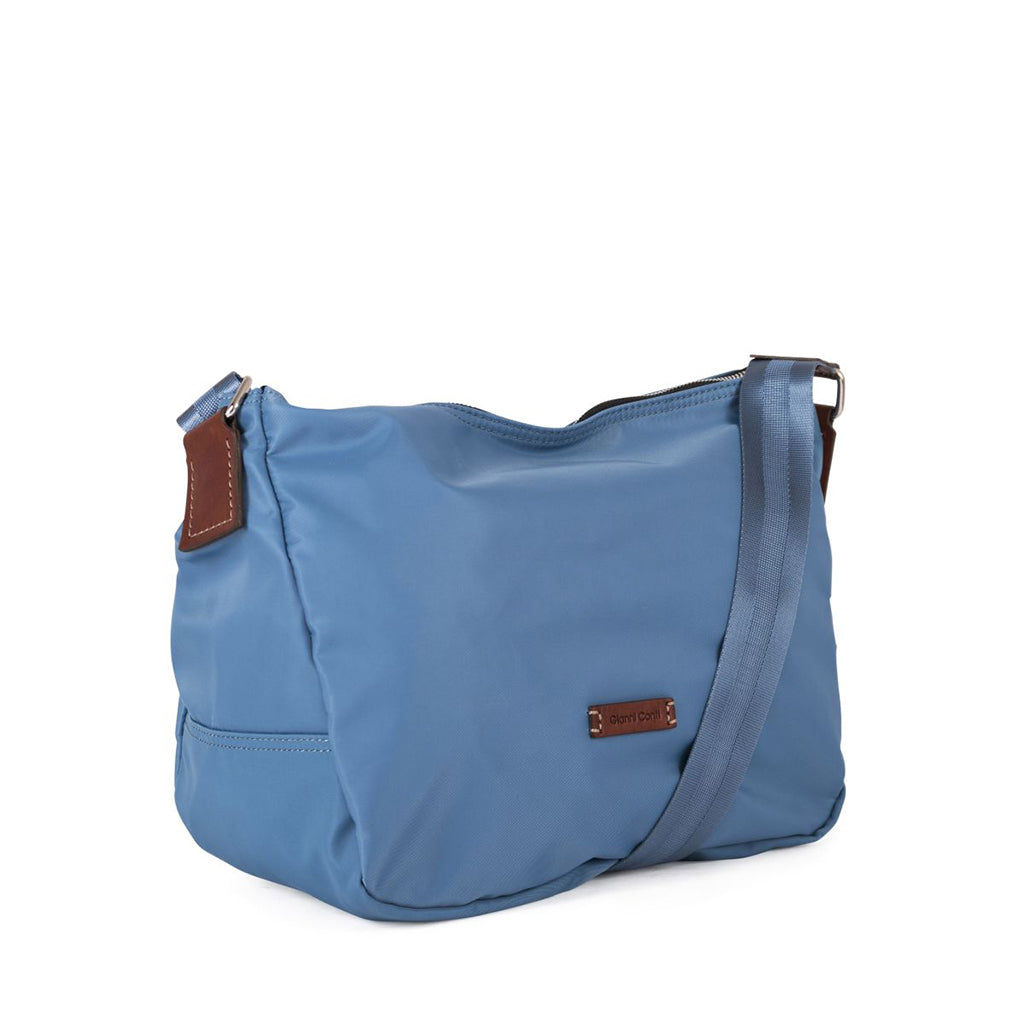 Leather and nylon bag