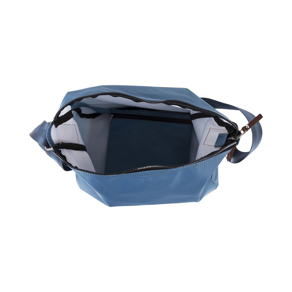 Leather and nylon bag