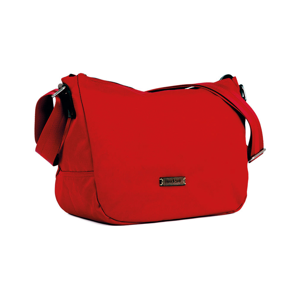 Leather and nylon bag