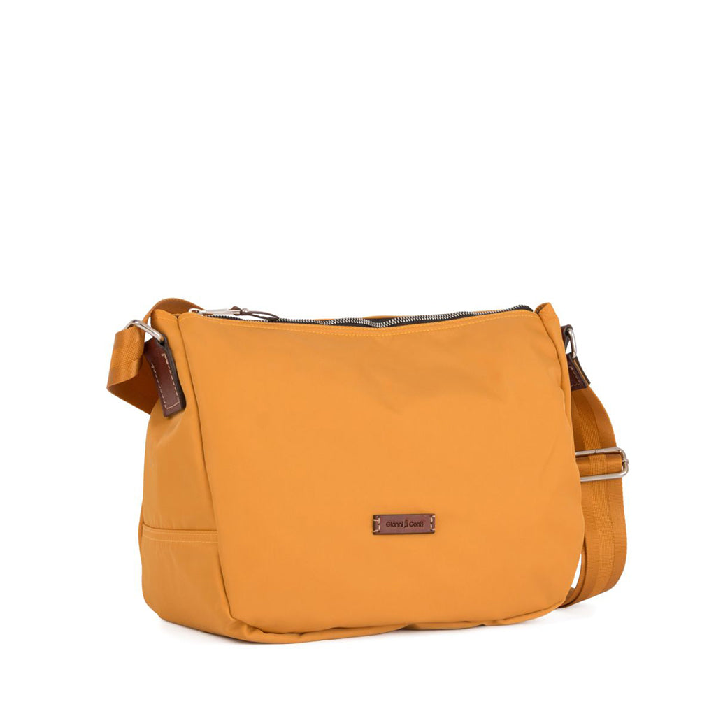 Leather and nylon bag
