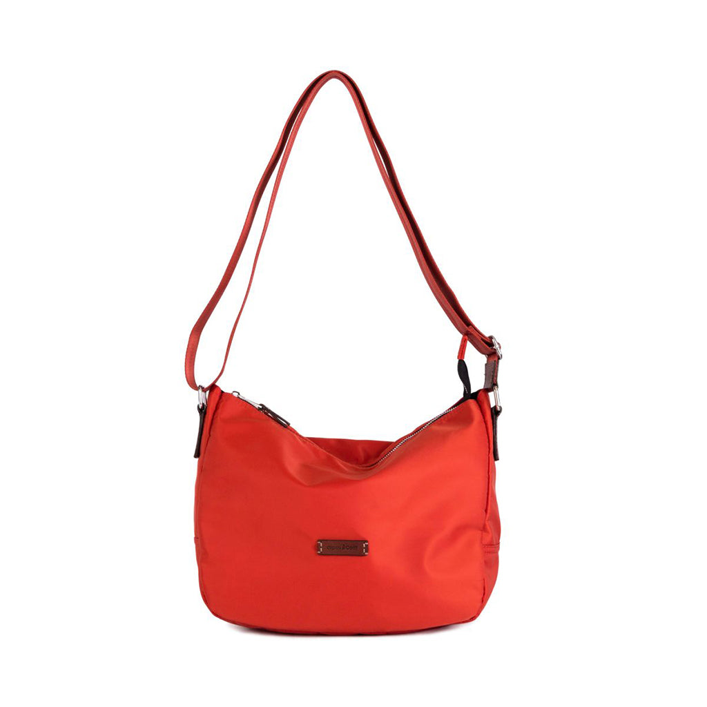 Leather and nylon bag