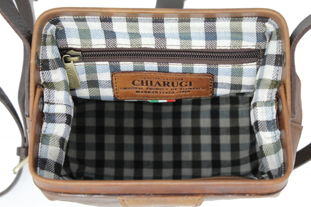 Men's backpack laptop holder LEATHER Chiarugi