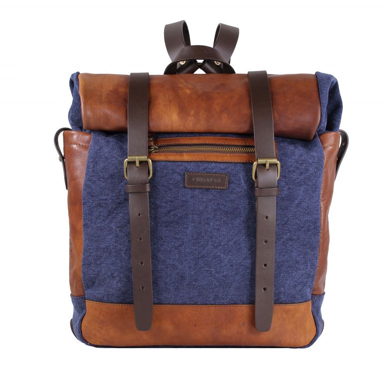 Men's backpack laptop holder LEATHER Chiarugi