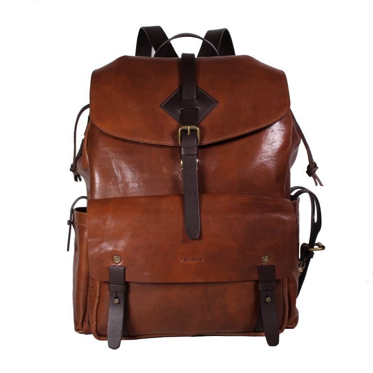 Men's backpack laptop holder LEATHER Chiarugi