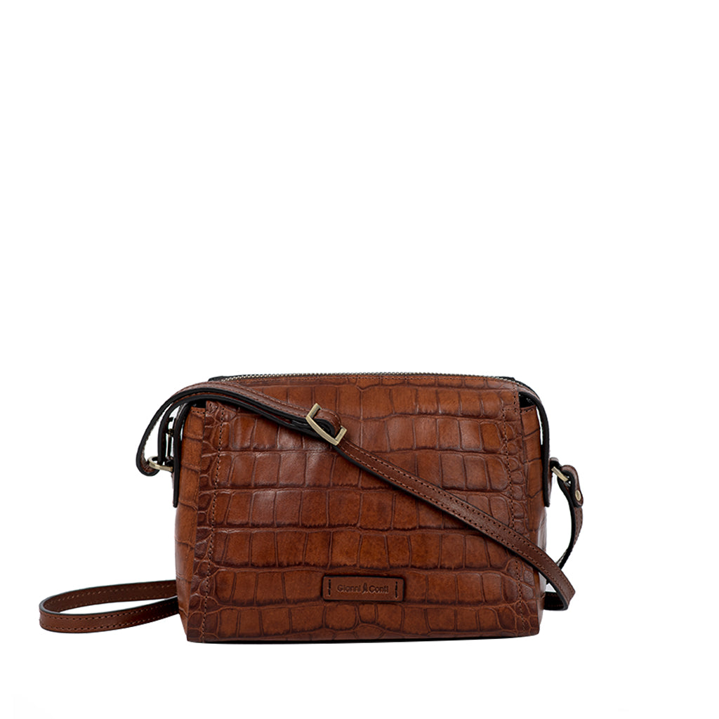 Leather shoulder bag