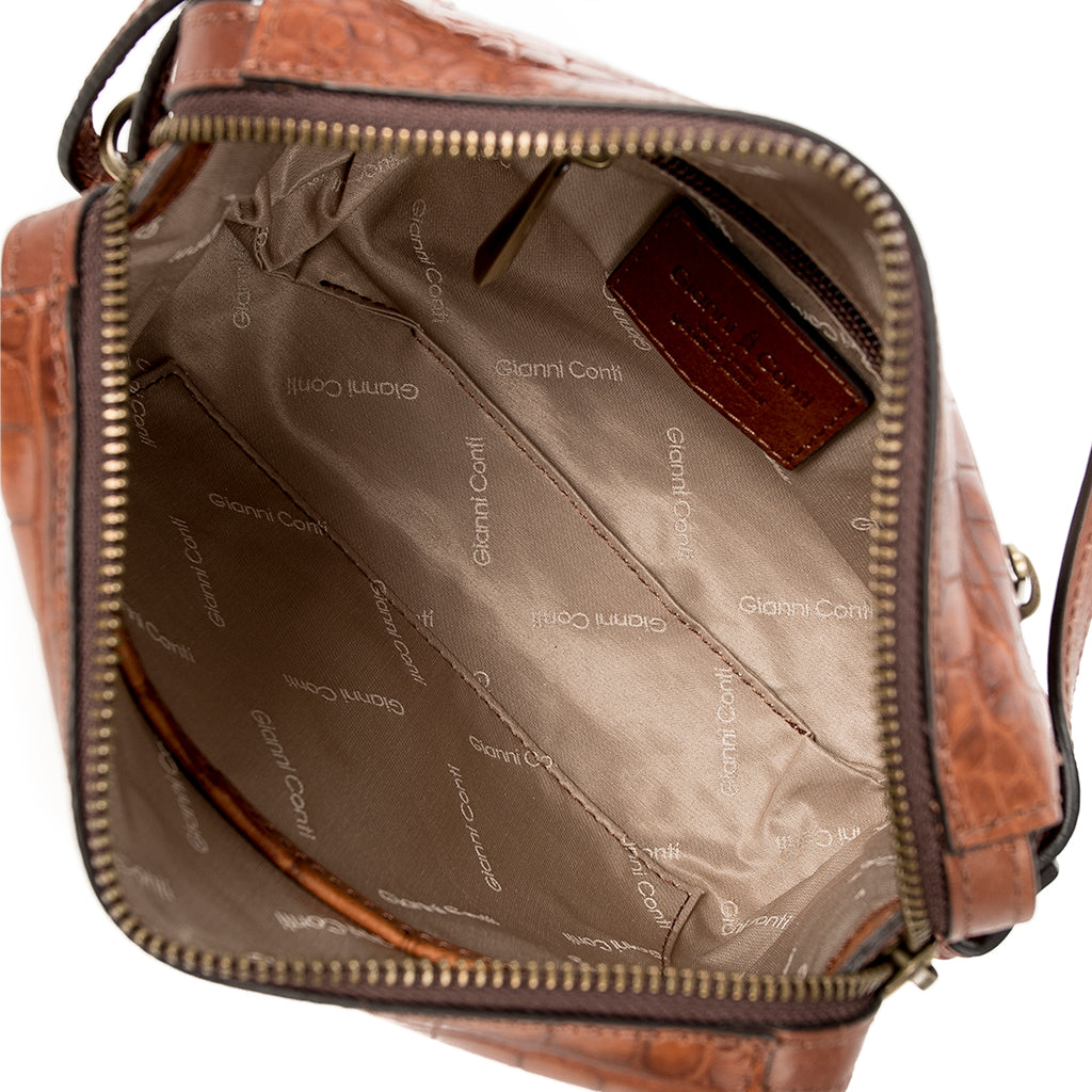 Leather shoulder bag