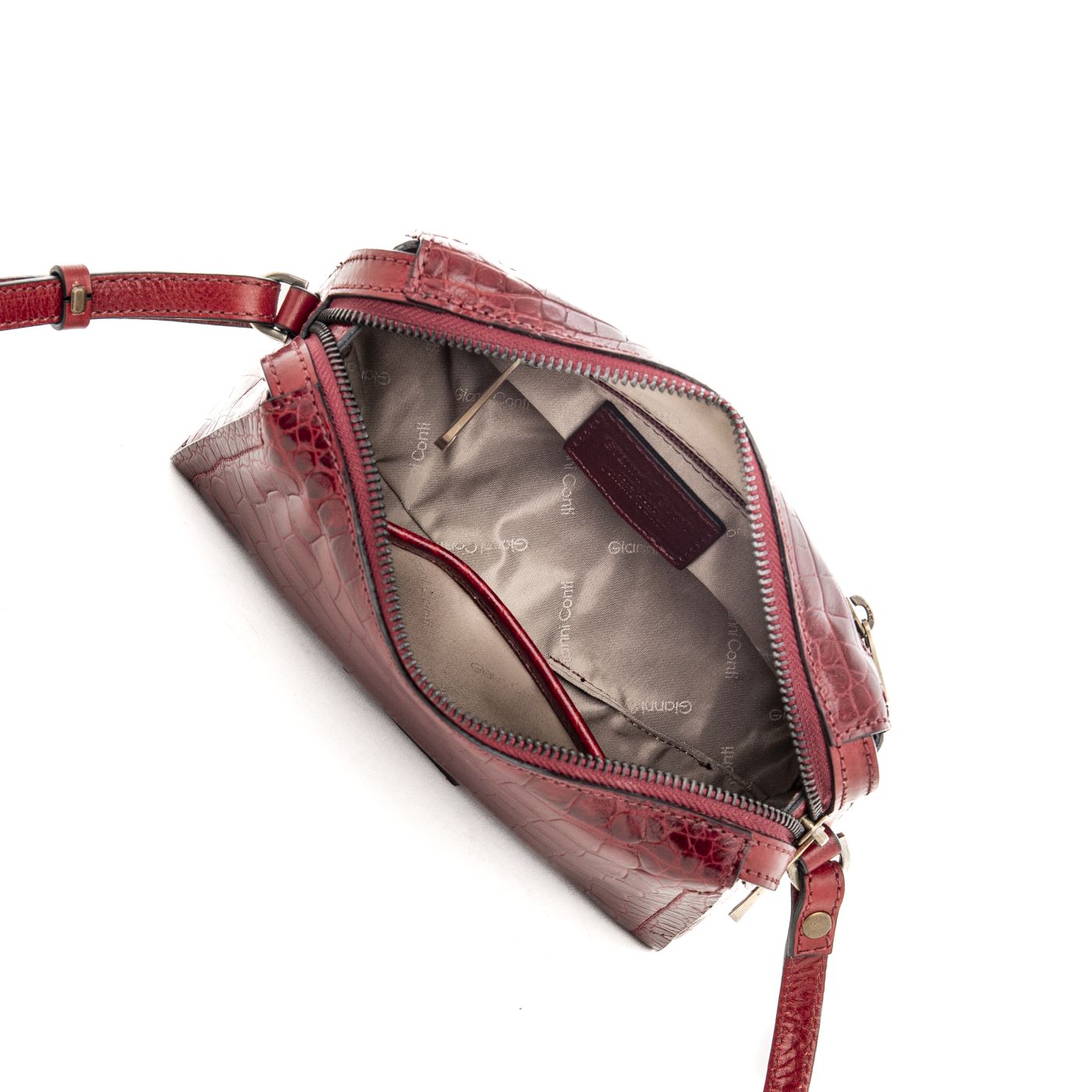 Leather shoulder bag