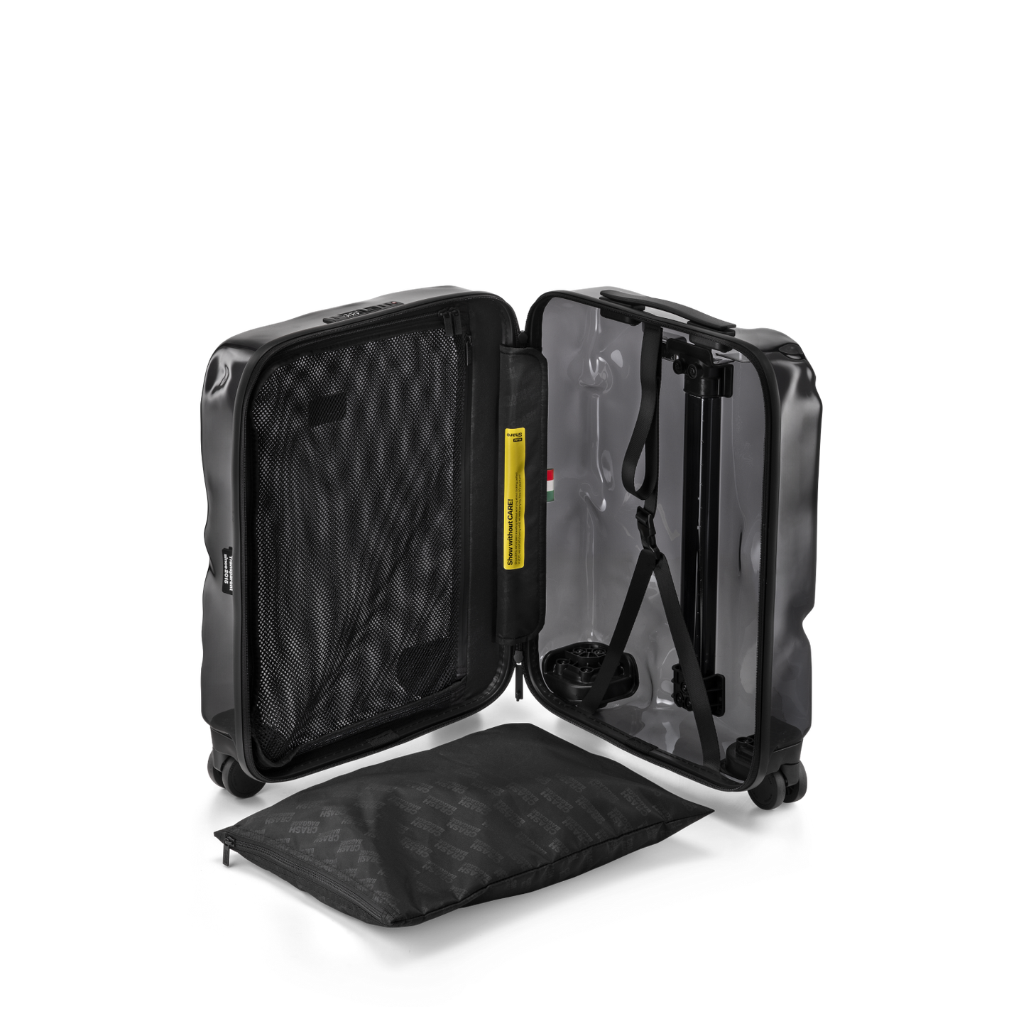 CRASH BAGGAGE TRANSPARENT small dented suitcase