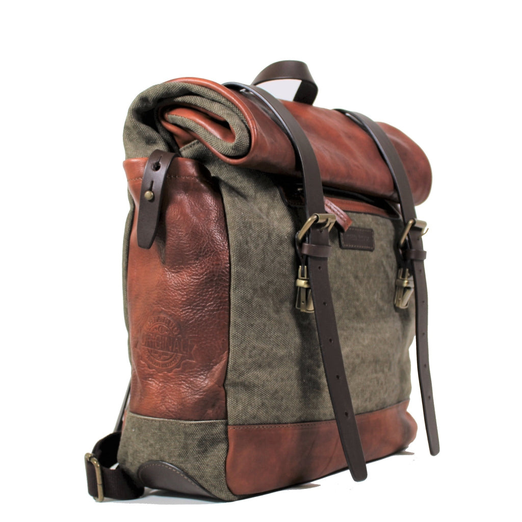 Men's backpack laptop holder LEATHER Chiarugi