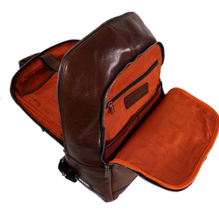 Men's backpack laptop holder LEATHER Chiarugi