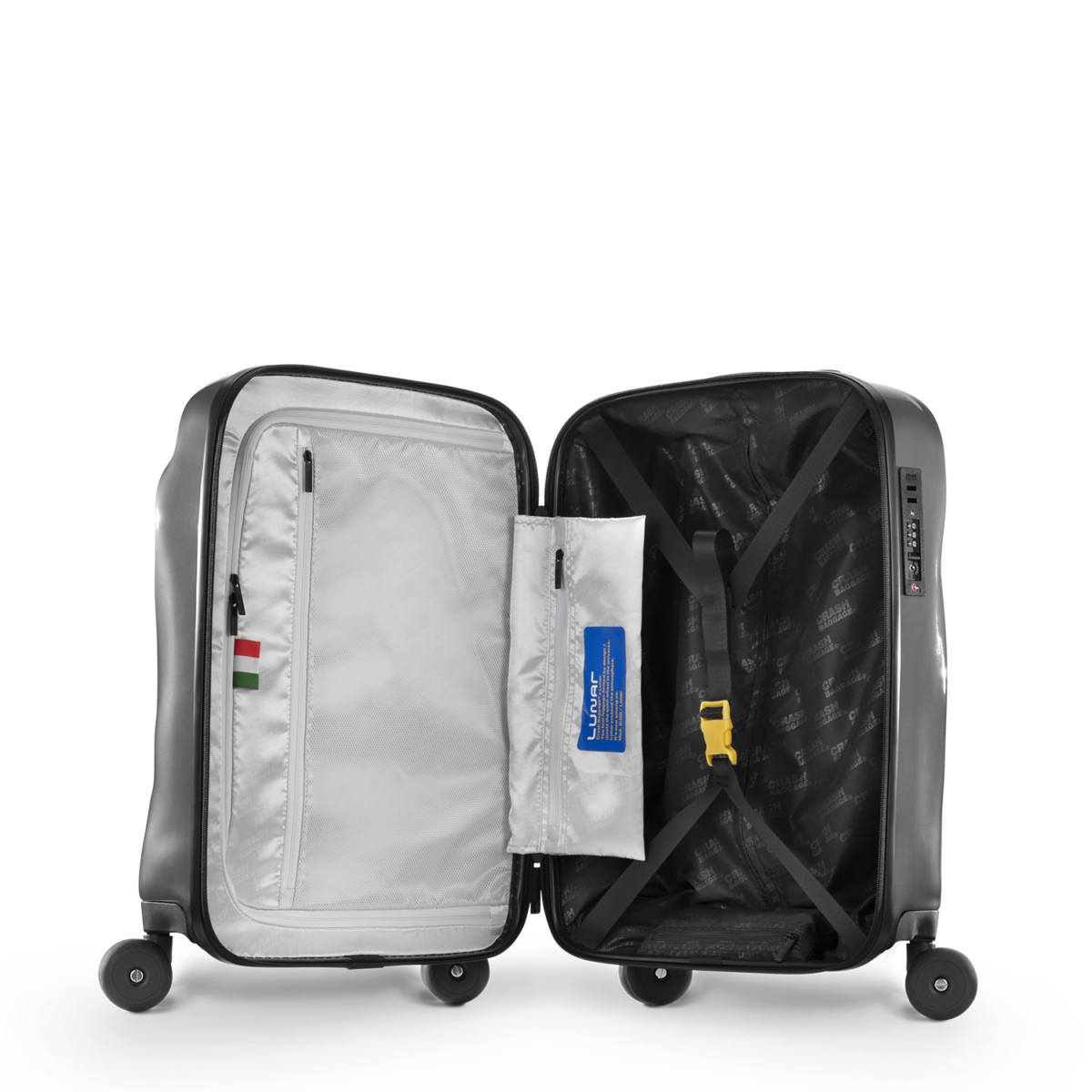 CRASH BAGGAGE LUNAR Small Dented Suitcase