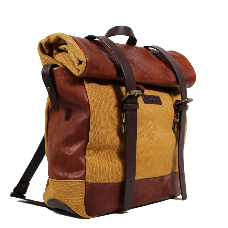 Men's backpack laptop holder LEATHER Chiarugi