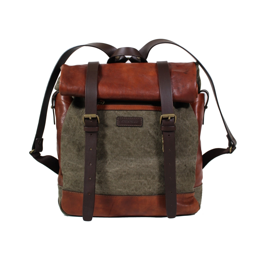 Men's backpack laptop holder LEATHER Chiarugi