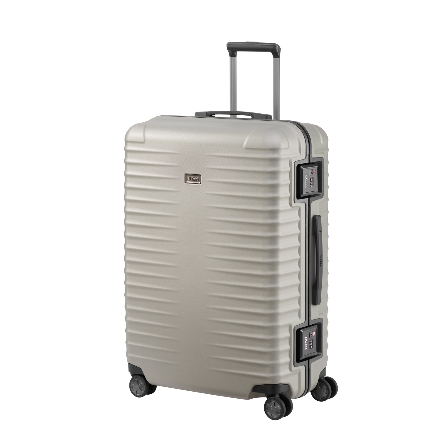 LITRON FRAME Valise Rigide Trolley L en Polycarbonate Léger avec Serrure Monobloc TSA - Bagage Grande Cale 101L