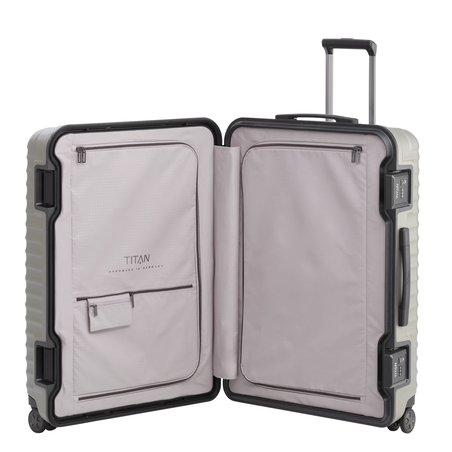 LITRON FRAME Valise Rigide Trolley L en Polycarbonate Léger avec Serrure Monobloc TSA - Bagage Grande Cale 101L