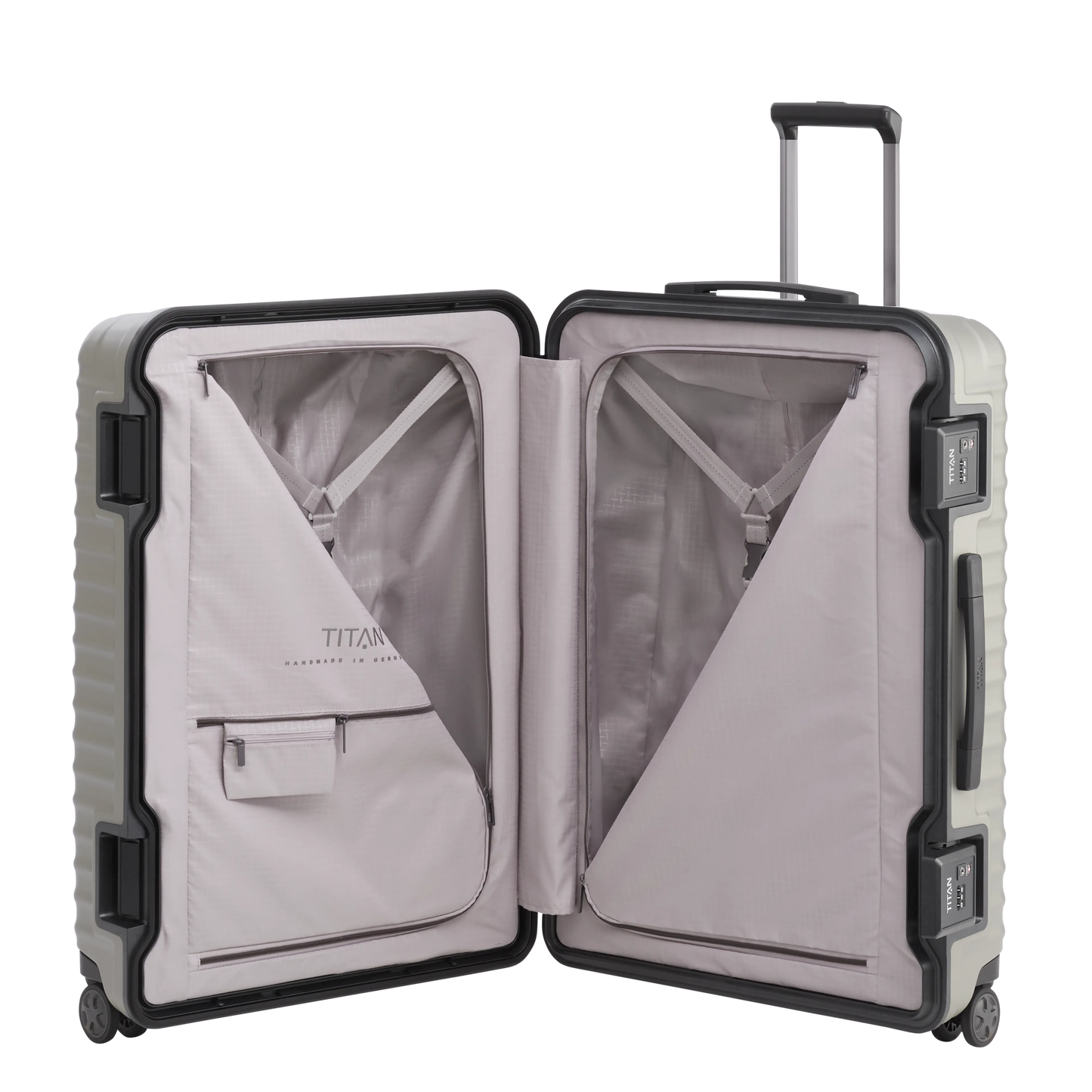 LITRON FRAME Valise Rigide Trolley L en Polycarbonate Léger avec Serrure Monobloc TSA - Bagage Grande Cale 101L