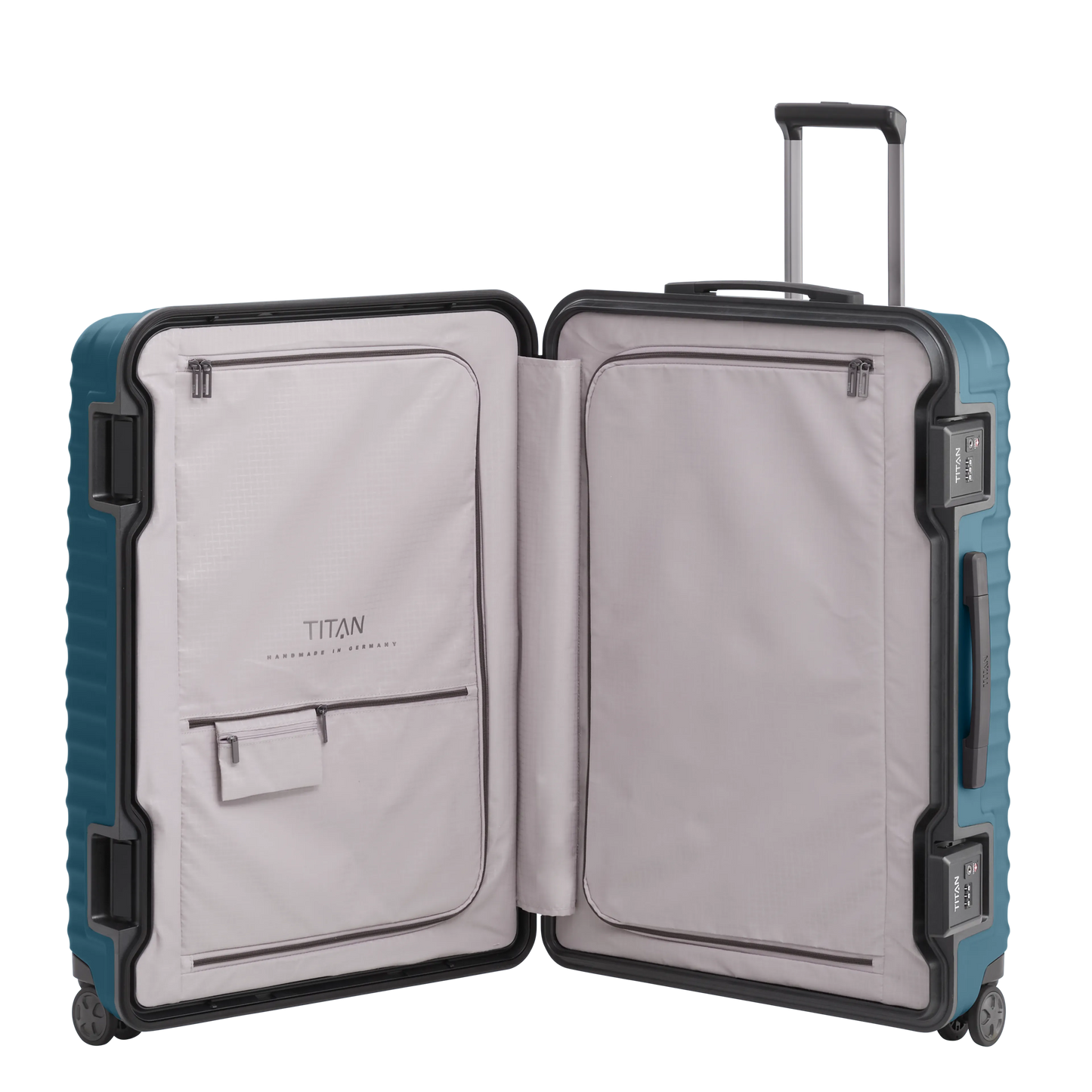 LITRON FRAME Valise Rigide Trolley L en Polycarbonate Léger avec Serrure Monobloc TSA - Bagage Grande Cale 101L