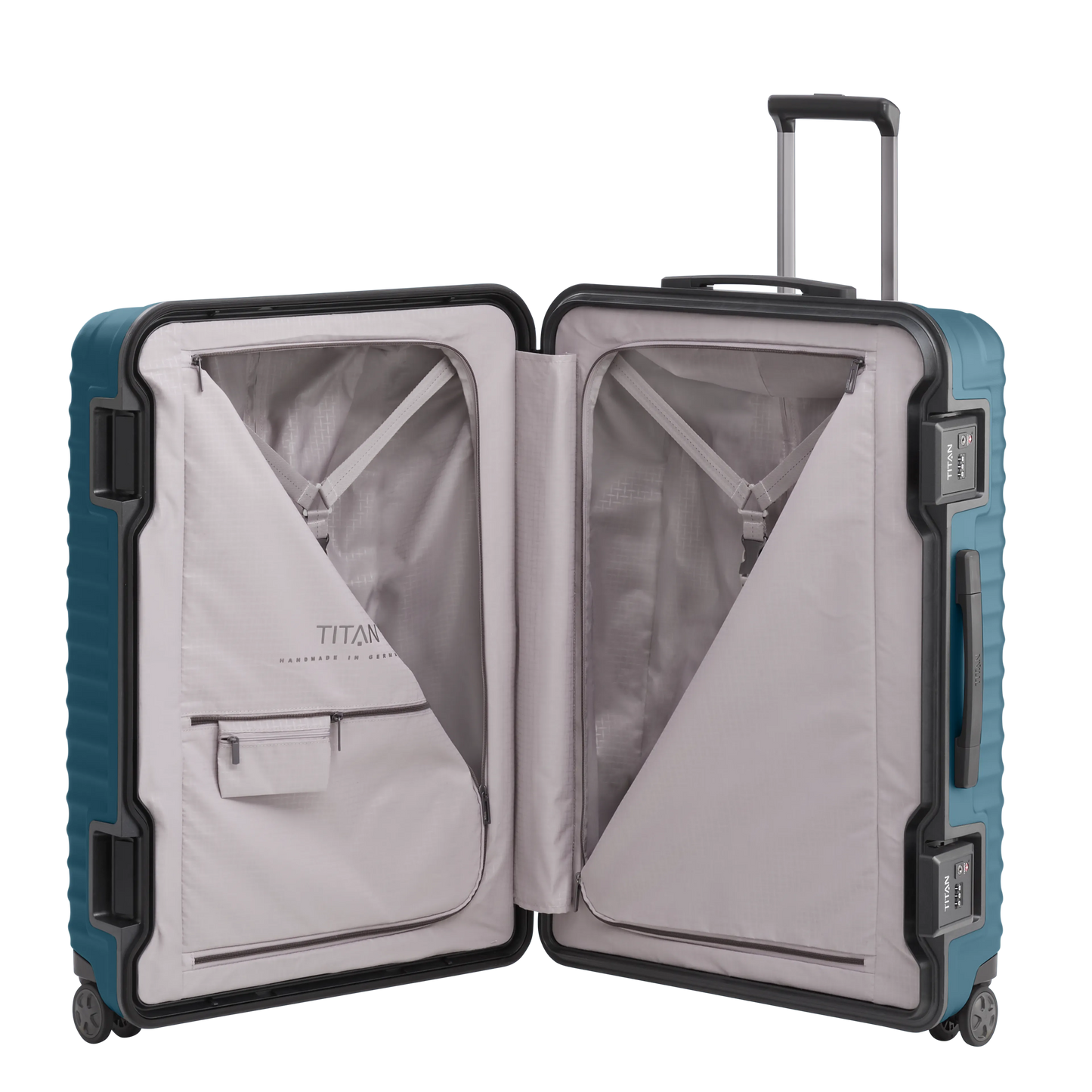 LITRON FRAME Valise Rigide Trolley L en Polycarbonate Léger avec Serrure Monobloc TSA - Bagage Grande Cale 101L