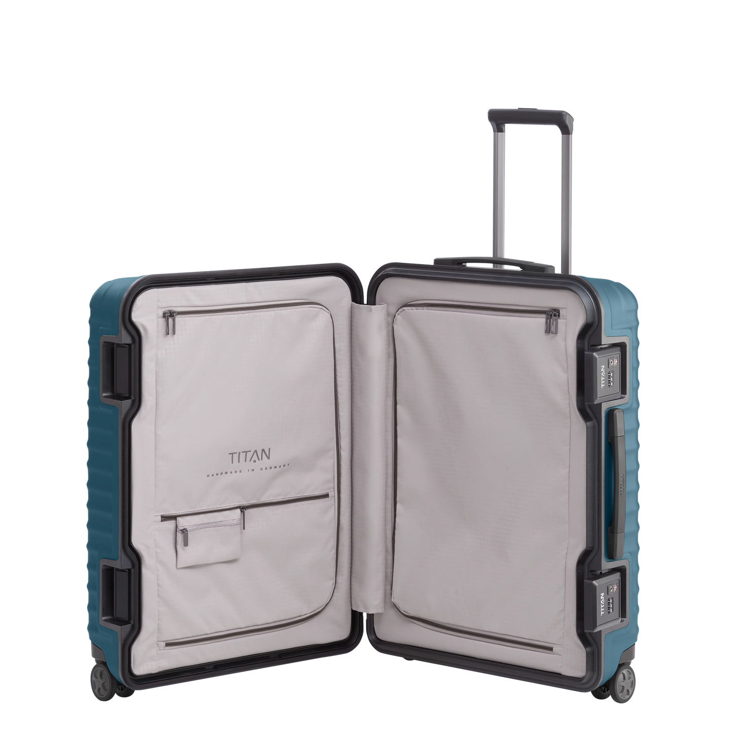 LITRON Valise Trolley FRAME M Rigide en Polycarbonate Léger avec Serrure TSA Monobloc - Bagage soute 84L