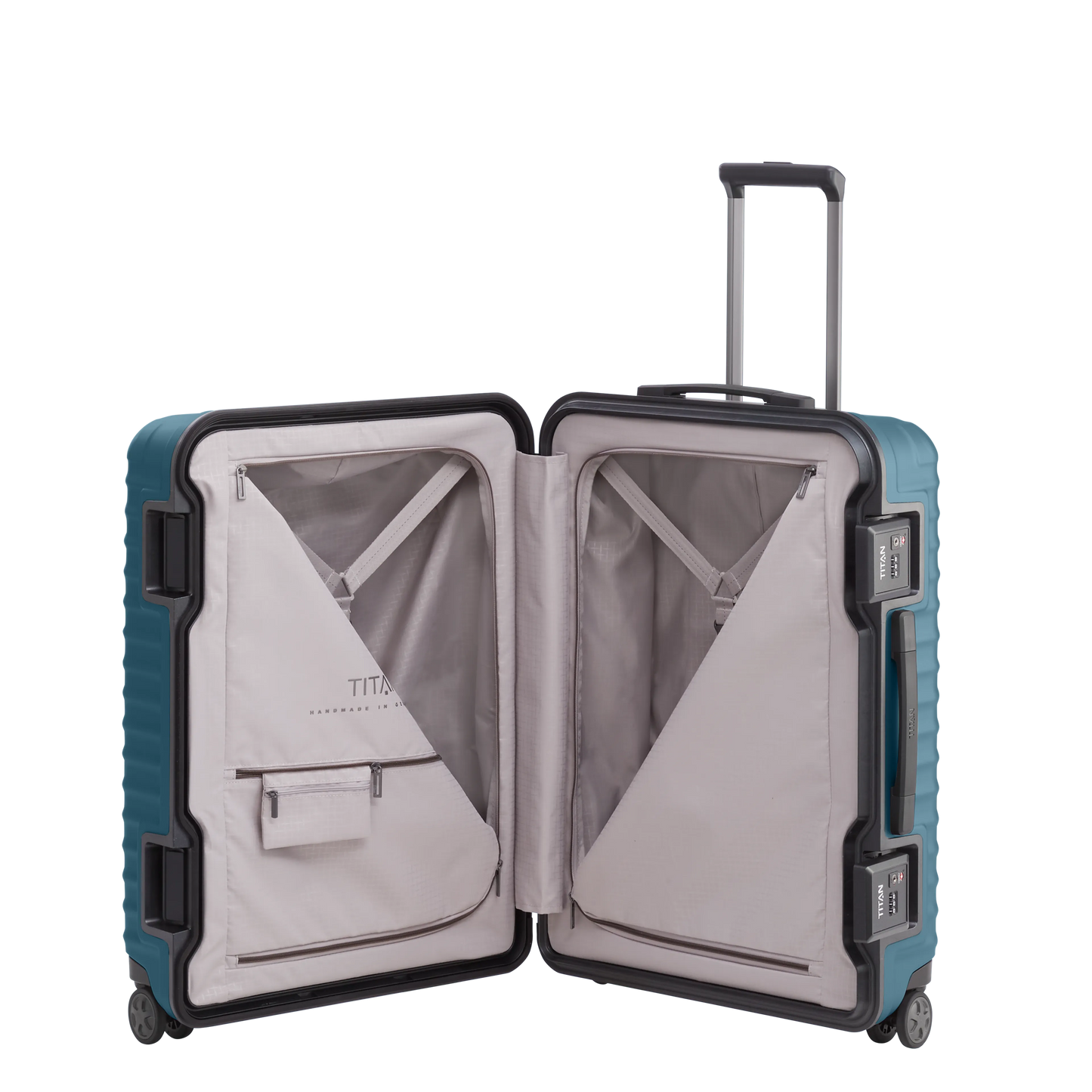 LITRON Valise Trolley FRAME M Rigide en Polycarbonate Léger avec Serrure TSA Monobloc - Bagage soute 84L