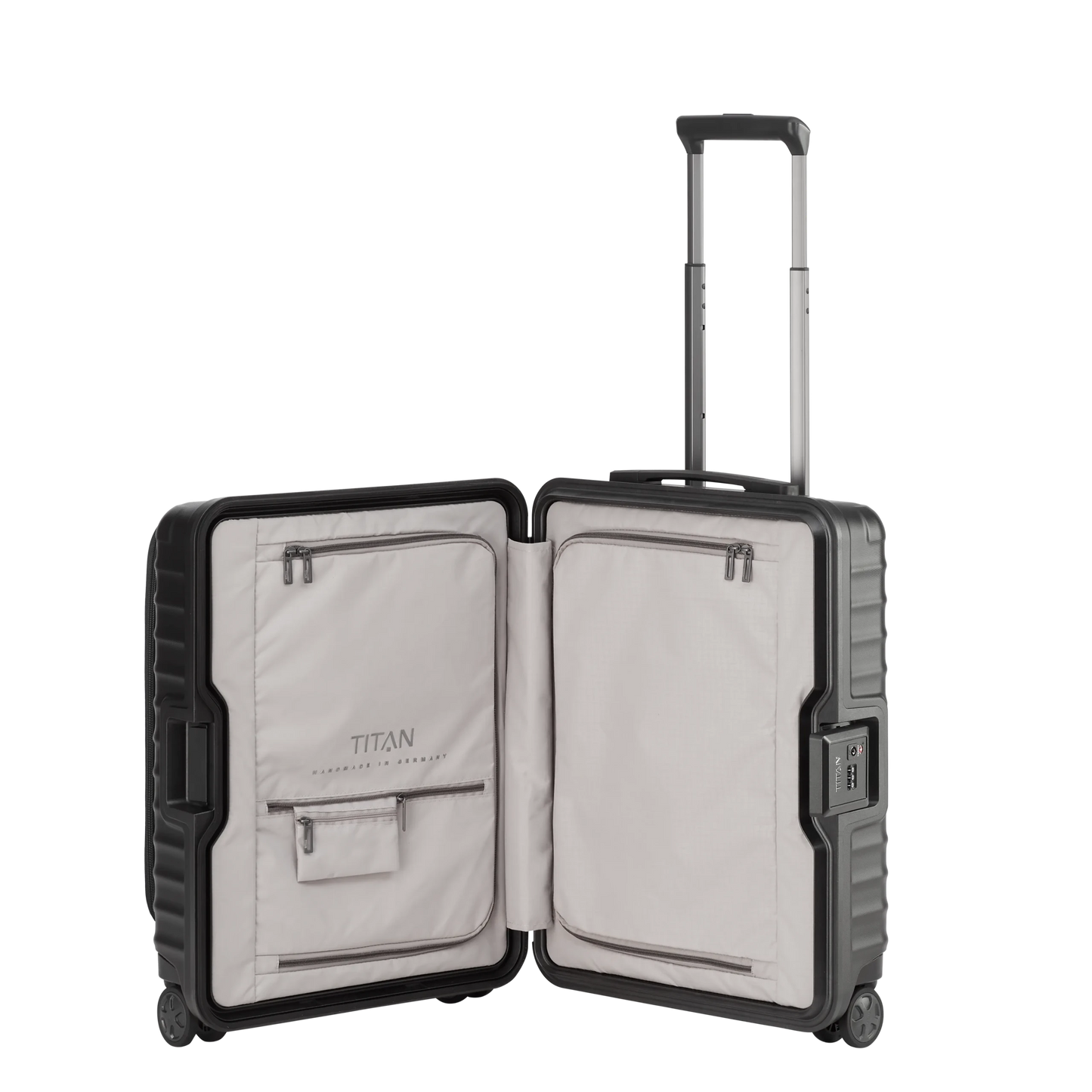 Bagage à main léger LITRON Trolley FRAME S avec FRONT POCKET - Polycarbonate avec serrure Monobloc TSA