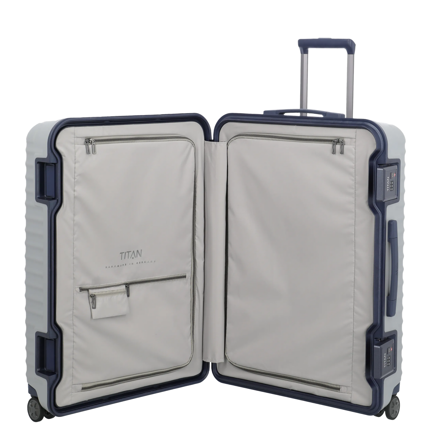 LITRON FRAME Valise Rigide Trolley L en Polycarbonate Léger avec Serrure Monobloc TSA - Bagage Grande Cale 101L