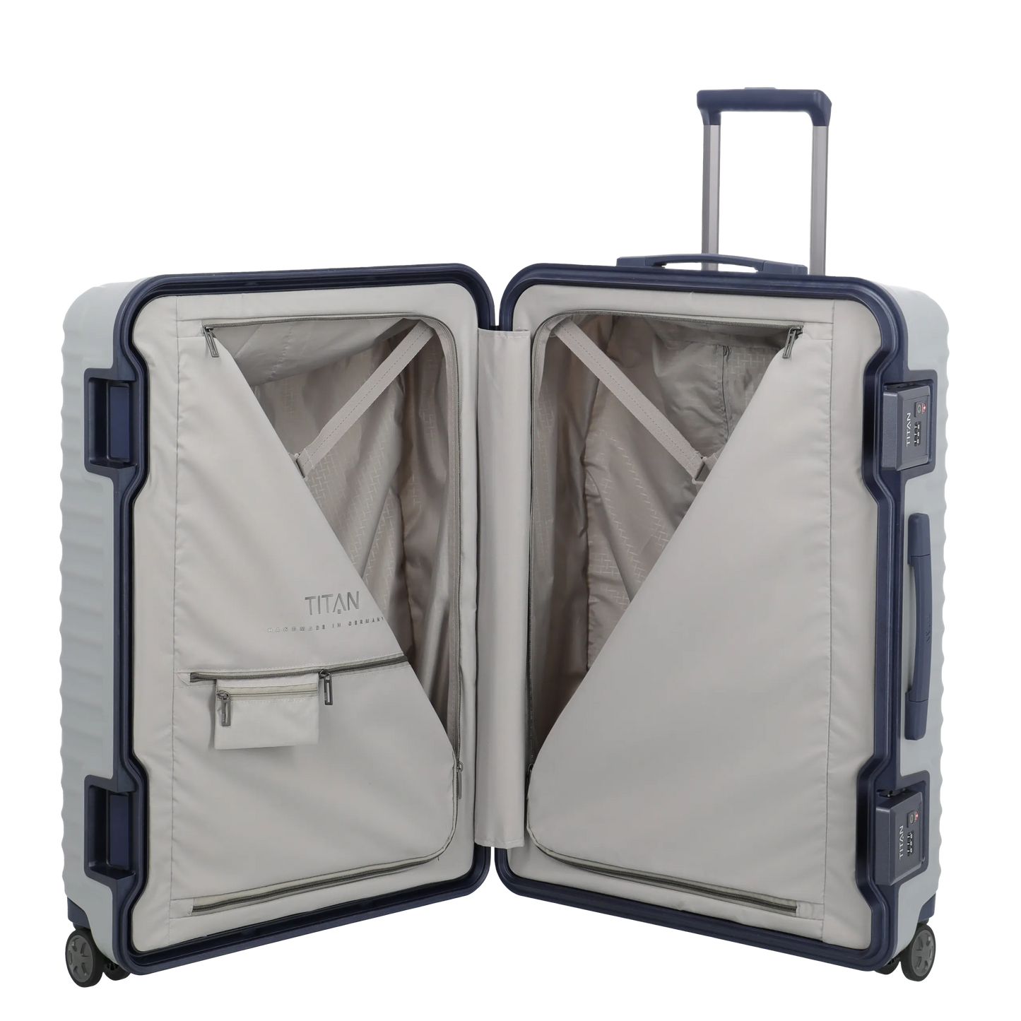 LITRON FRAME Valise Rigide Trolley L en Polycarbonate Léger avec Serrure Monobloc TSA - Bagage Grande Cale 101L