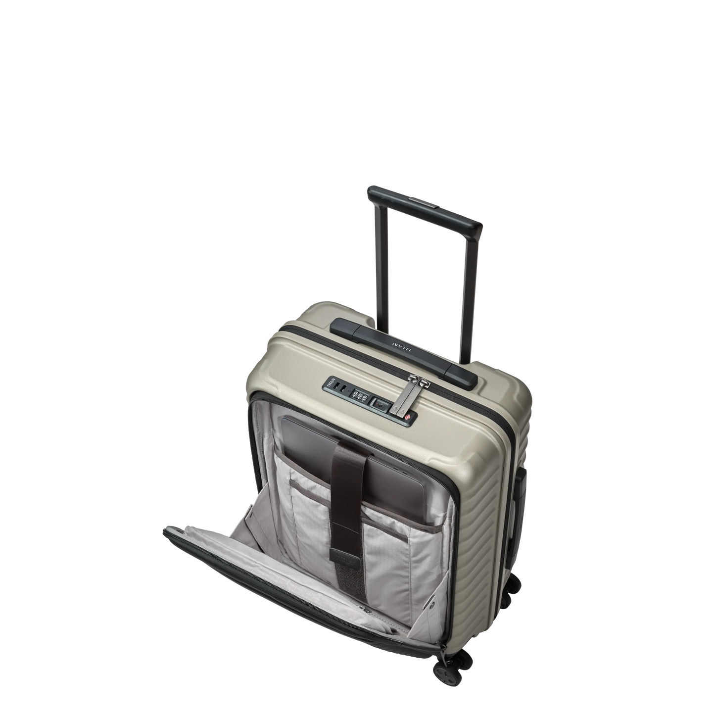 Bagage à main léger LITRON Trolley S avec FRONT POCKET - Polycarbonate avec serrure TSA