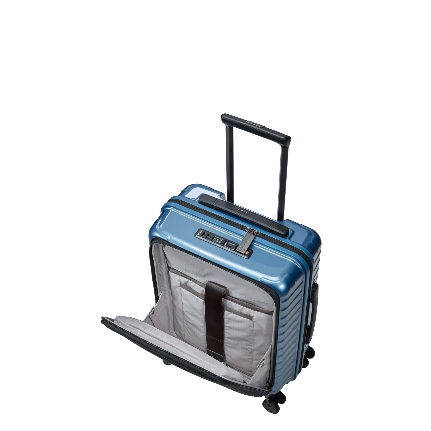 Bagage à main léger LITRON Trolley S avec FRONT POCKET - Polycarbonate avec serrure TSA