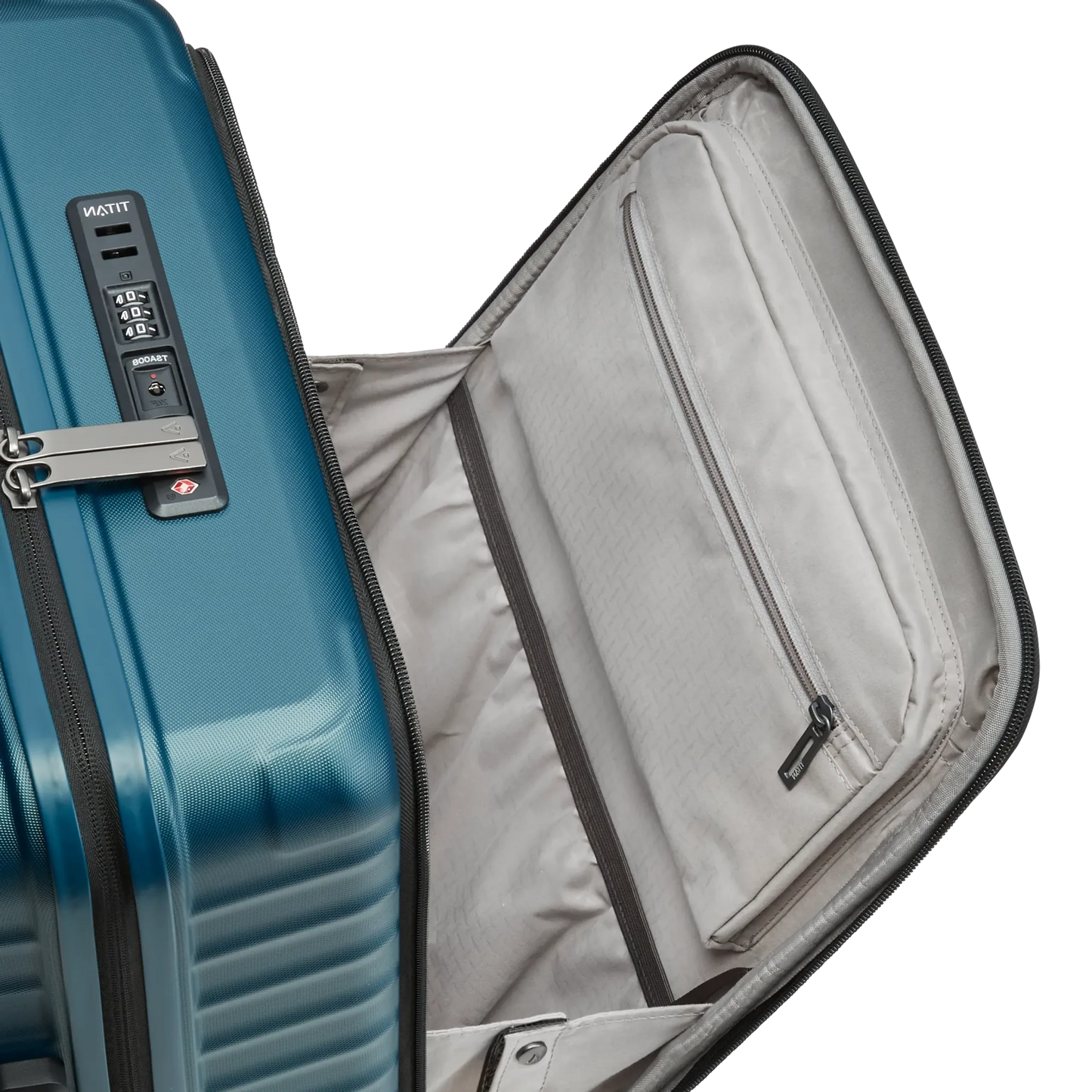 Bagage à main léger LITRON Trolley S avec FRONT POCKET - Polycarbonate avec serrure TSA