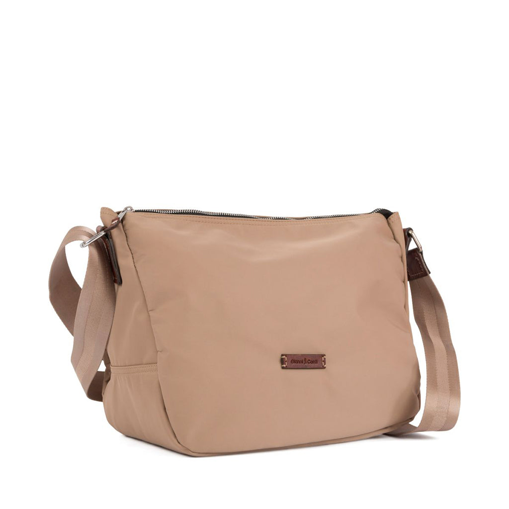Leather and nylon bag